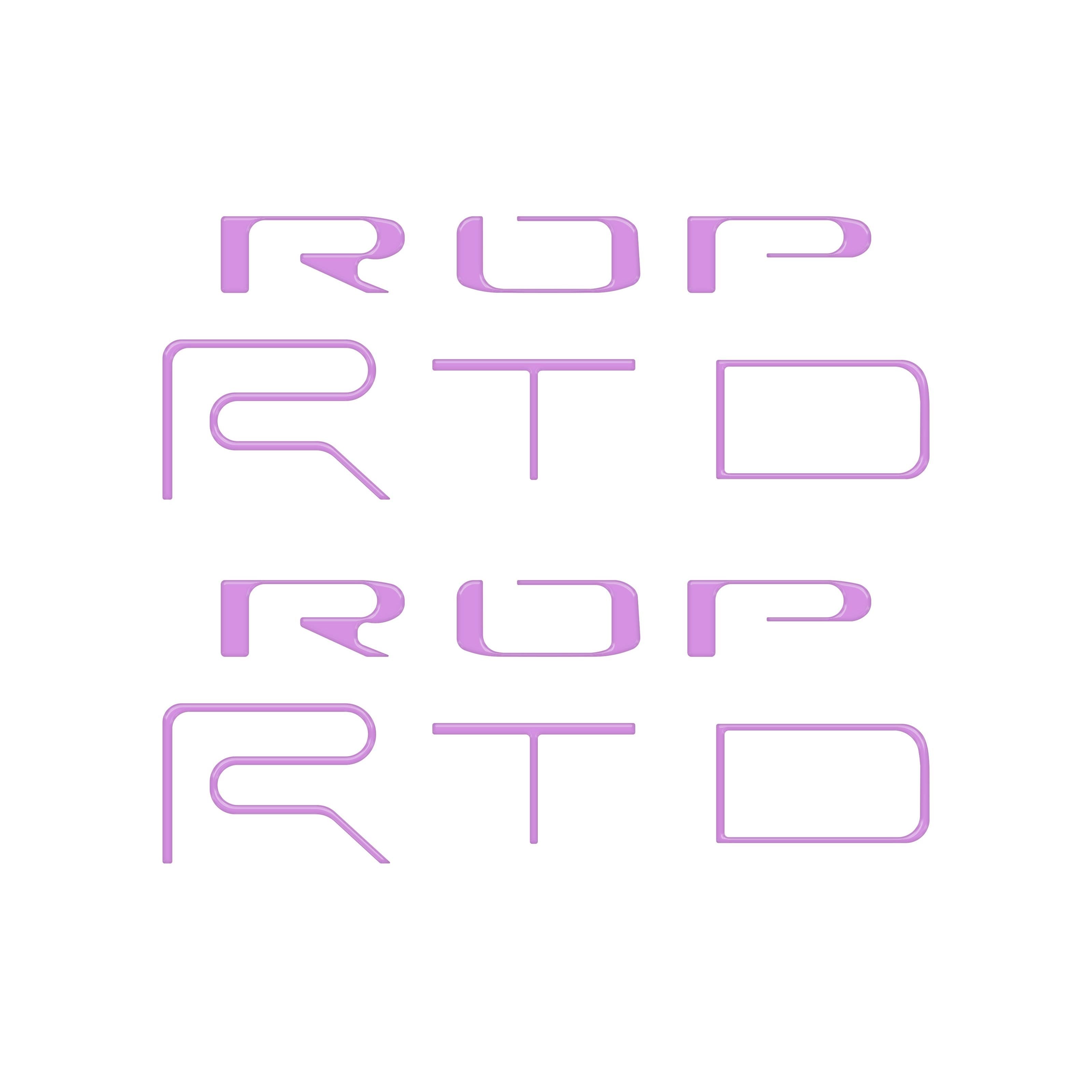 Bed Side Letter Inserts Fits 2022-2023 Toyota Tacoma TRD Pro