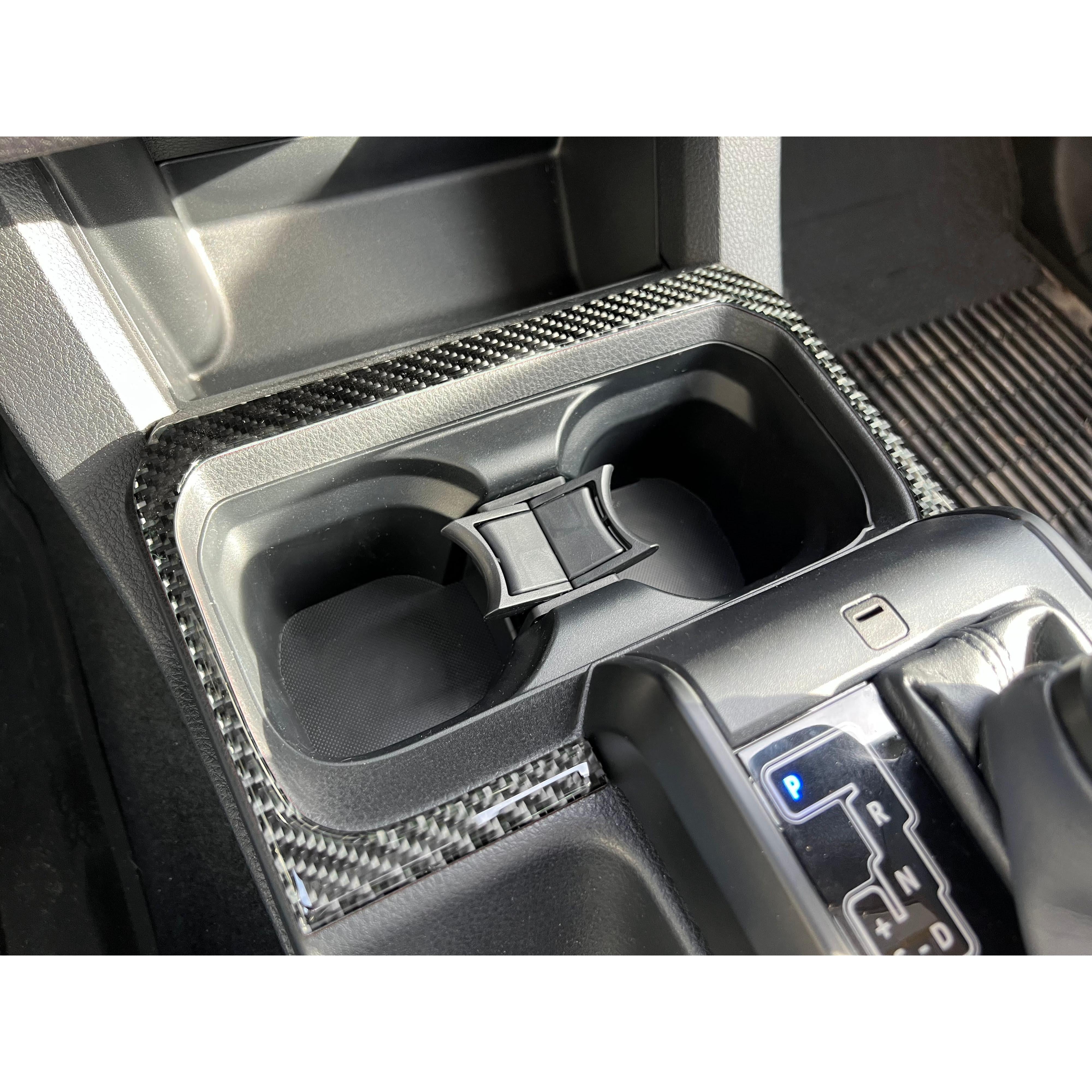 Center Console Cup Holder Accent Overlay Fits 2016-2023 Toyota Tacoma