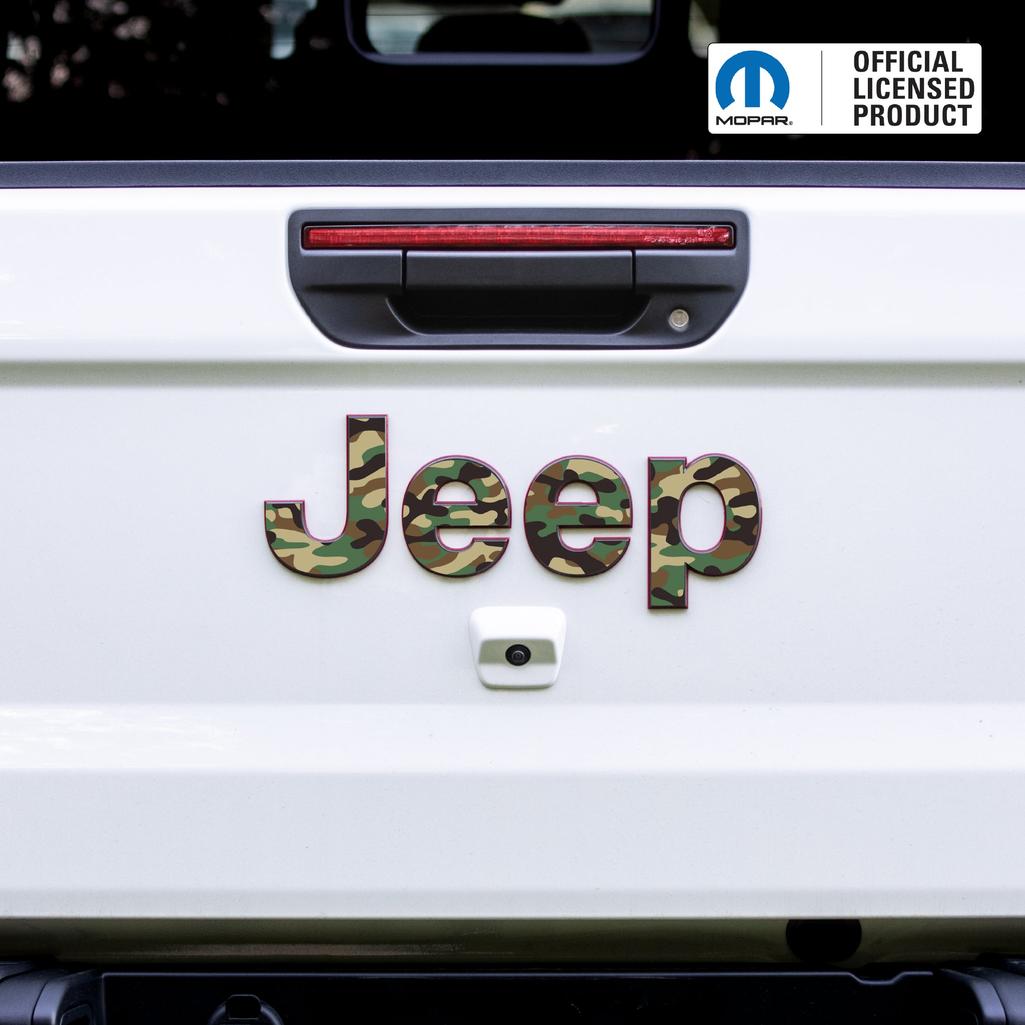 JEEP Gladiator Emblem Overlay Decal Set | Fits 2020+ Jeep Gladiator