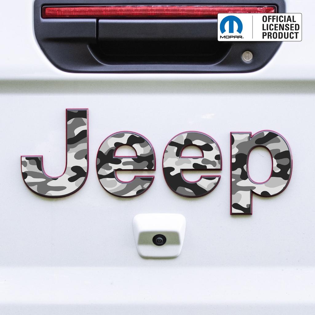JEEP Gladiator Emblem Overlay Decal Set | Fits 2020+ Jeep Gladiator