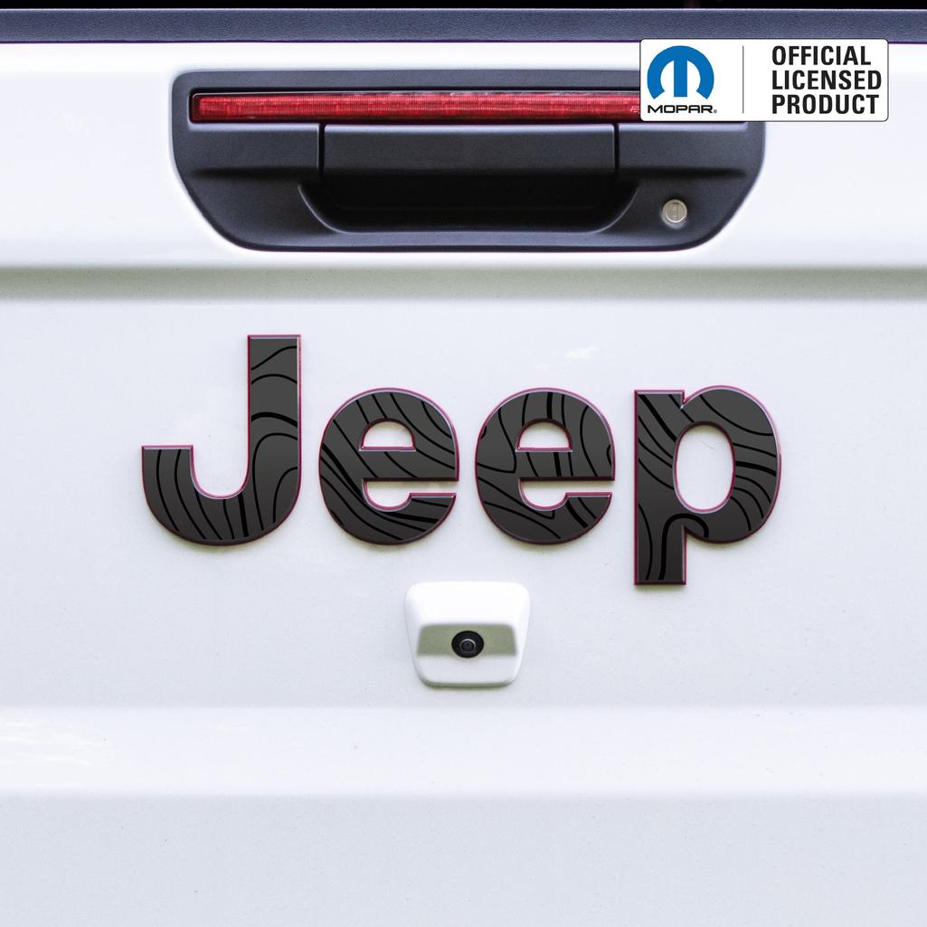 JEEP Gladiator Emblem Overlay Decal Set | Fits 2020+ Jeep Gladiator