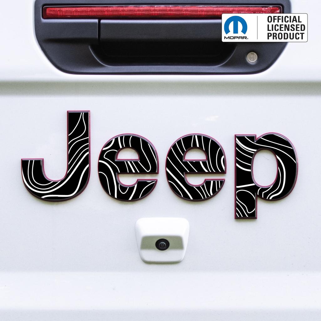 JEEP Gladiator Emblem Overlay Decal Set | Fits 2020+ Jeep Gladiator