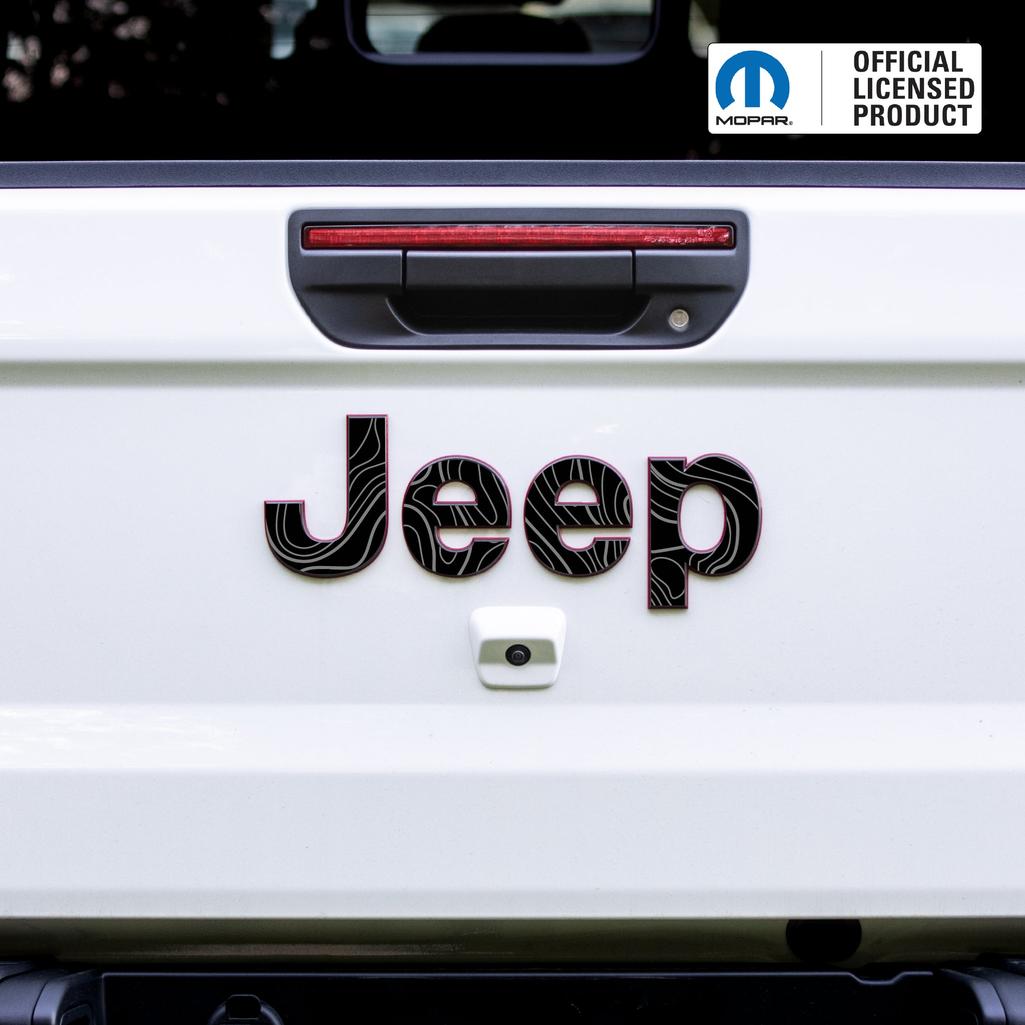 JEEP Gladiator Emblem Overlay Decal Set | Fits 2020+ Jeep Gladiator