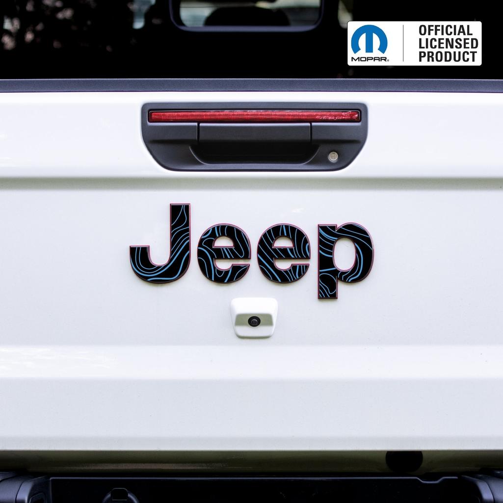 JEEP Gladiator Emblem Overlay Decal Set | Fits 2020+ Jeep Gladiator