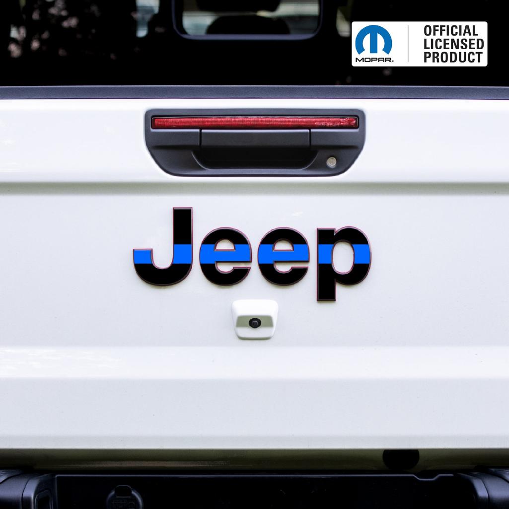 JEEP Gladiator Emblem Overlay Decal Set | Fits 2020+ Jeep Gladiator