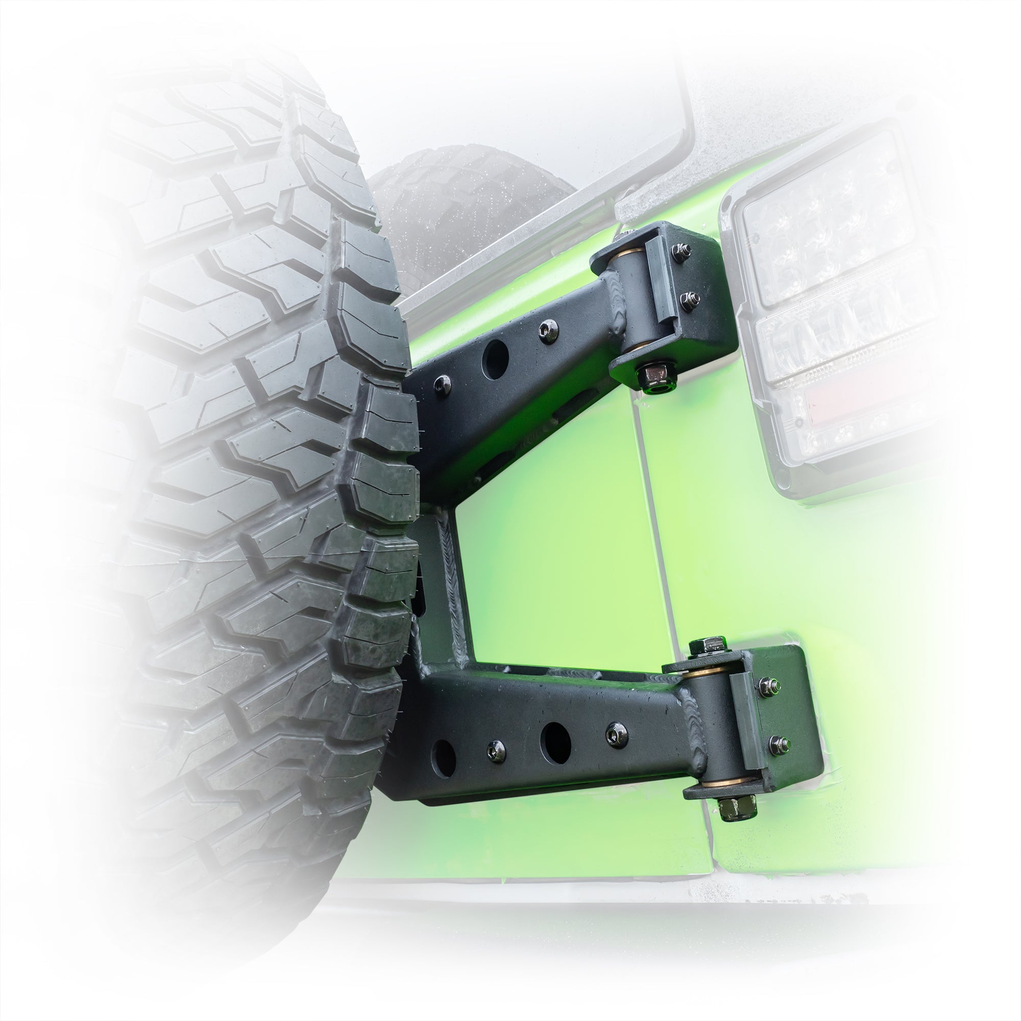 Jeep Wrangler JK Tire Carrier + Tailgate Reinforcement | 2007–2018