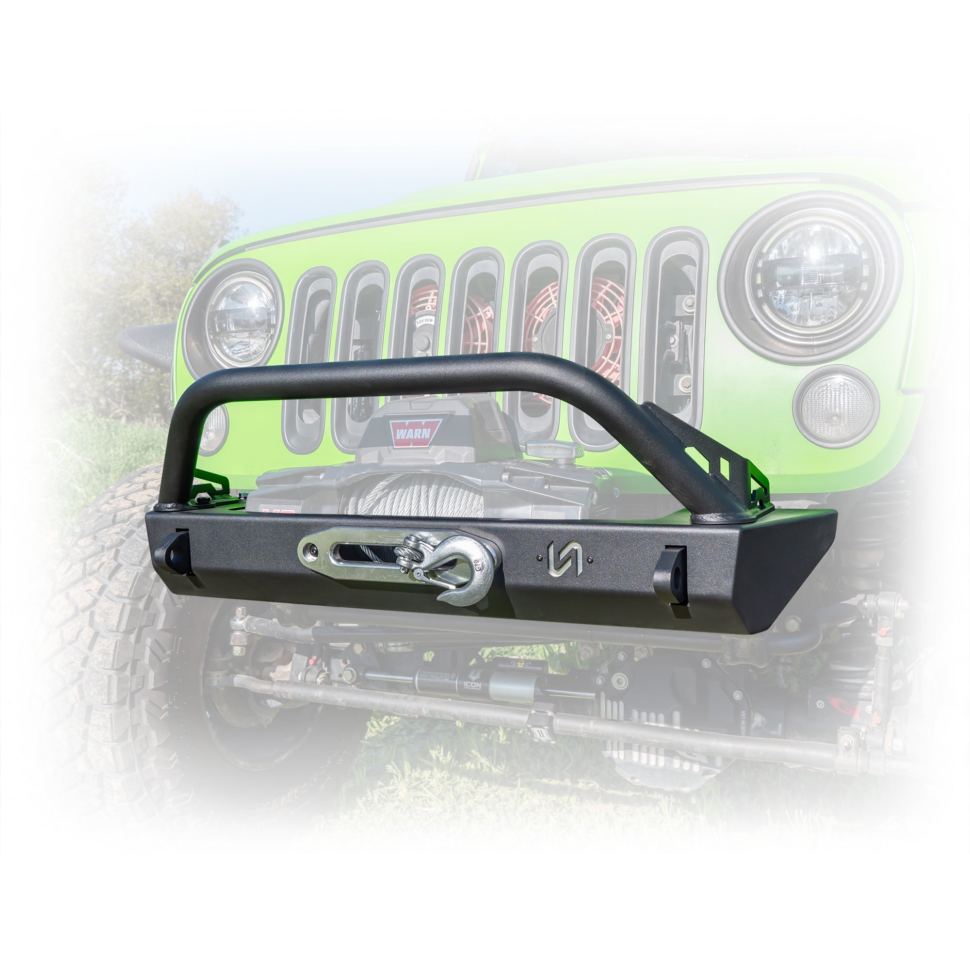 Jeep Wrangler JK/JL/JT Stubby Front Bumper | High-Clearance, Winch-Ready | 2007-2026