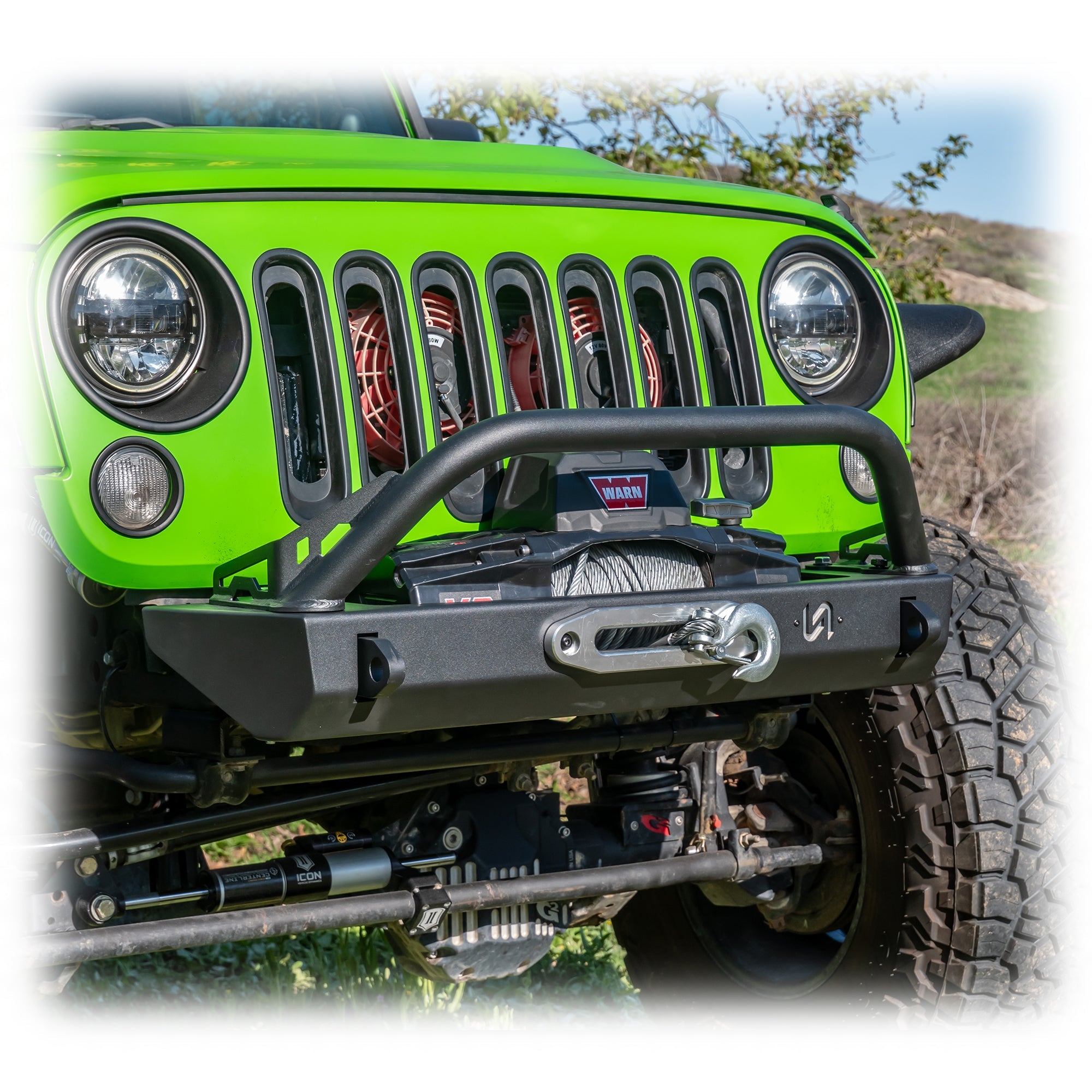 Jeep Wrangler JK/JL/JT Stubby Front Bumper | High-Clearance, Winch-Ready | 2007-2026