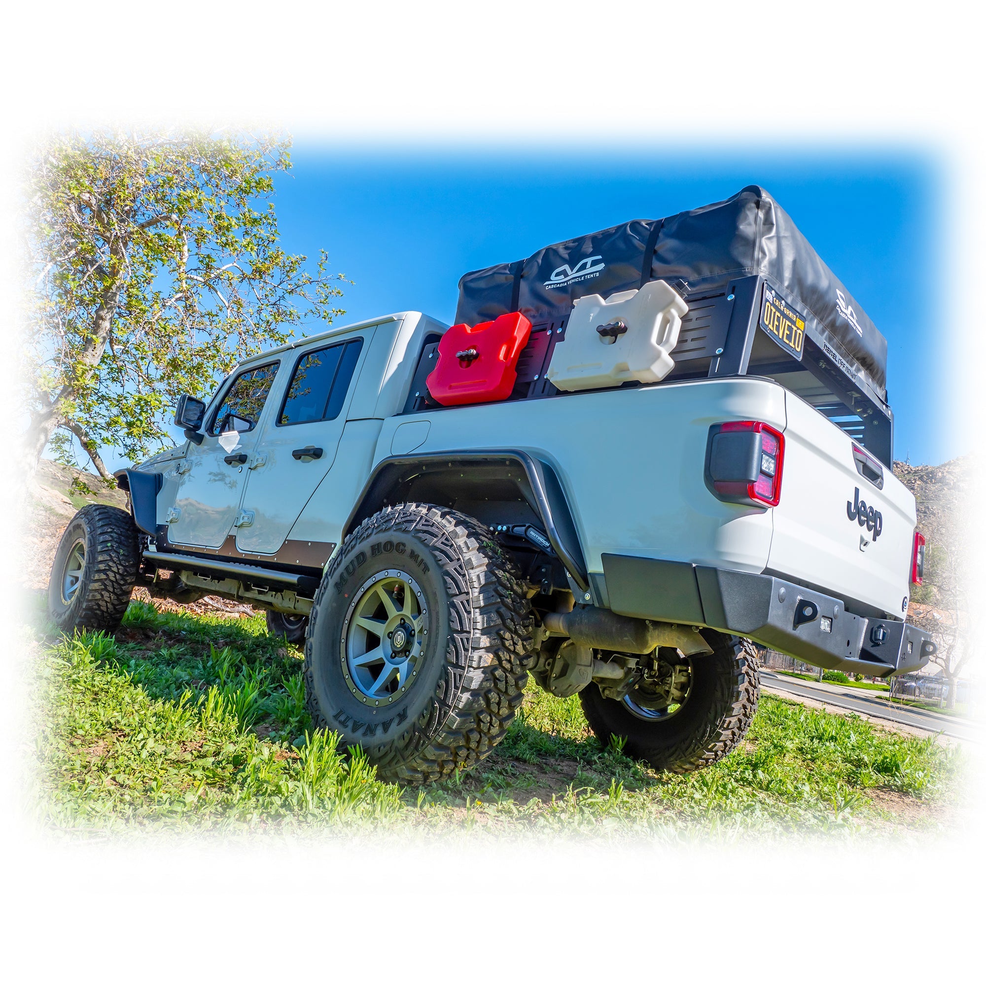 Jeep JT Gladiator Rear Bumper with Frame-Mounted Rock-Slider Wings | 2020–2026