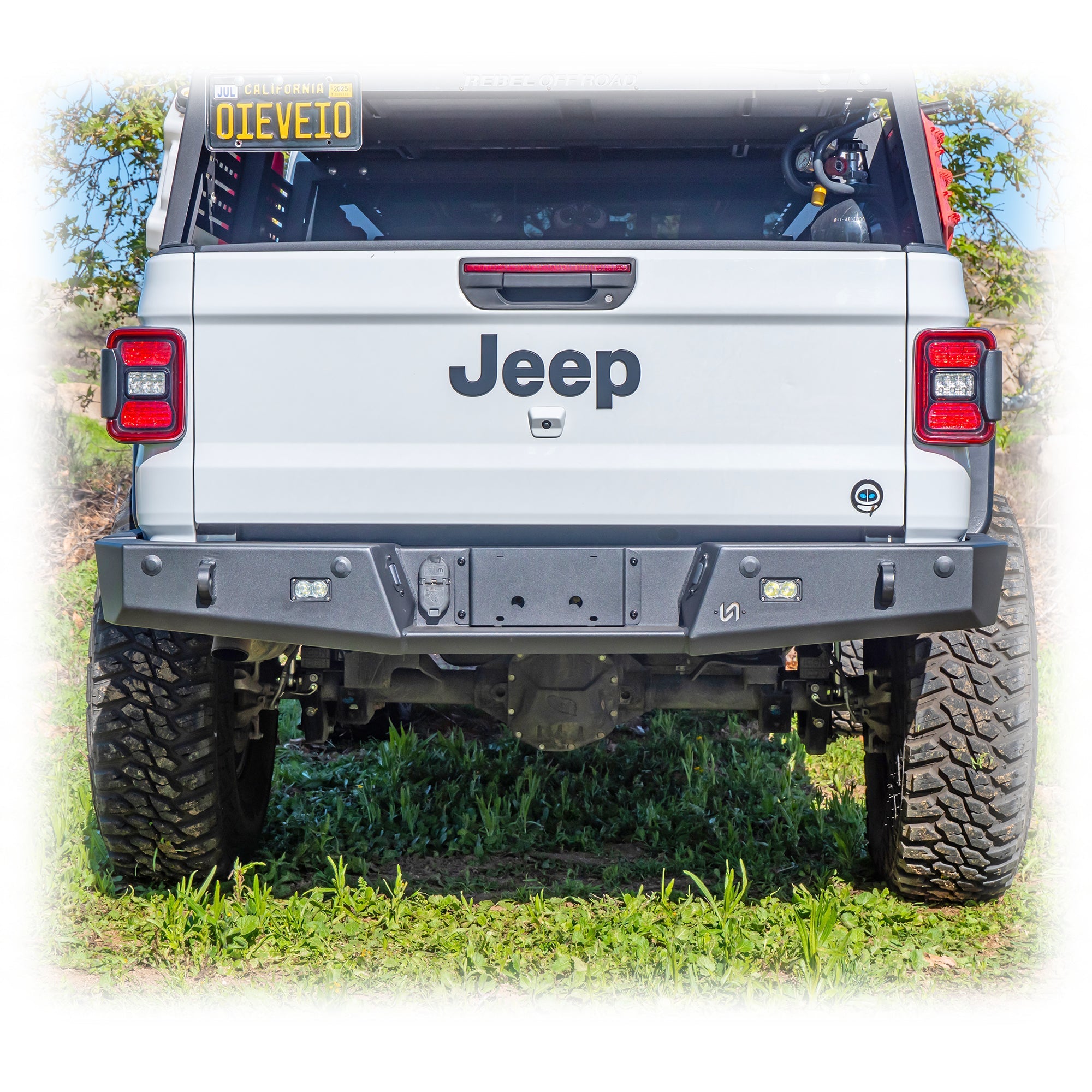 Jeep JT Gladiator Rear Bumper with Frame-Mounted Rock-Slider Wings | 2020–2026