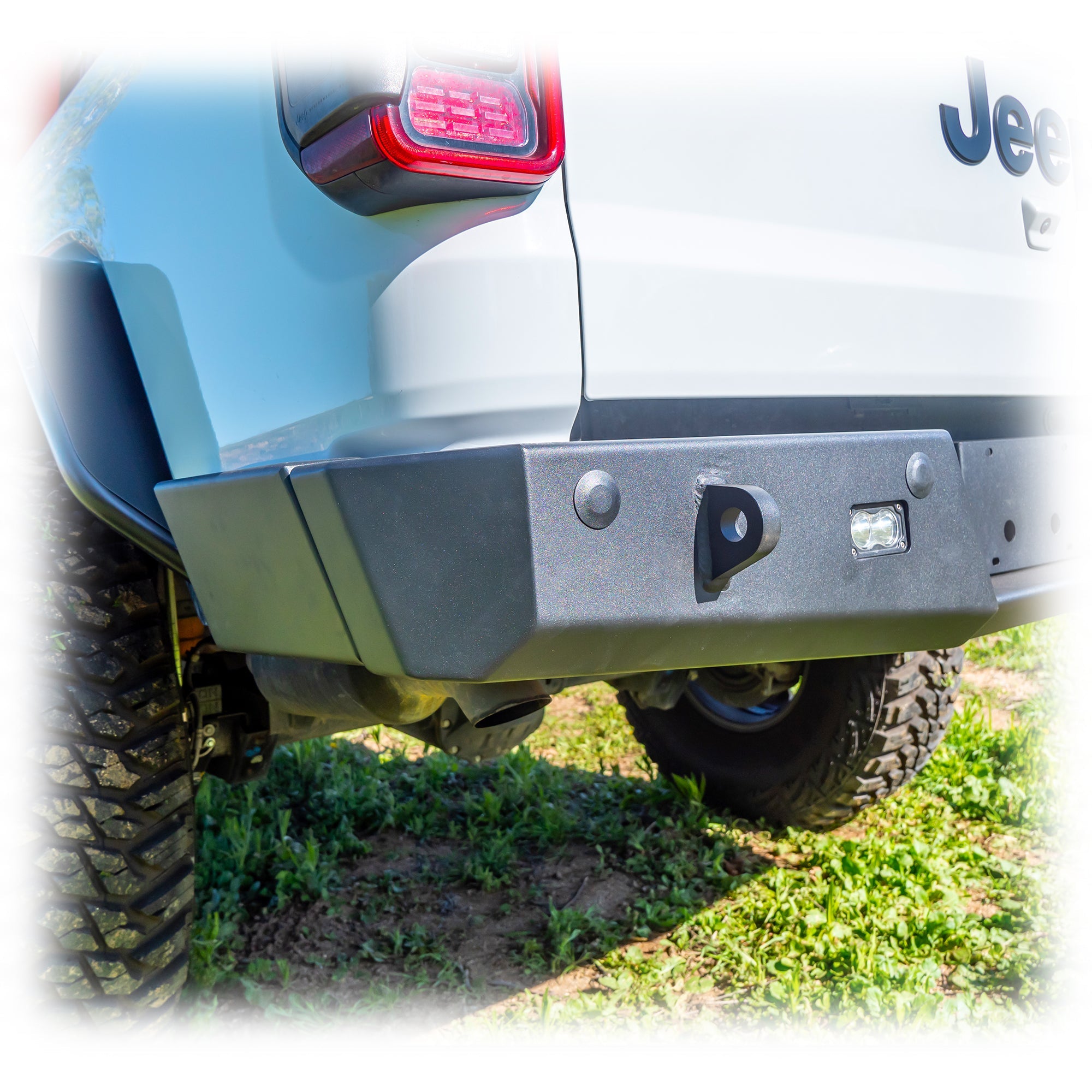 Jeep JT Gladiator Rear Bumper with Frame-Mounted Rock-Slider Wings | 2020–2026