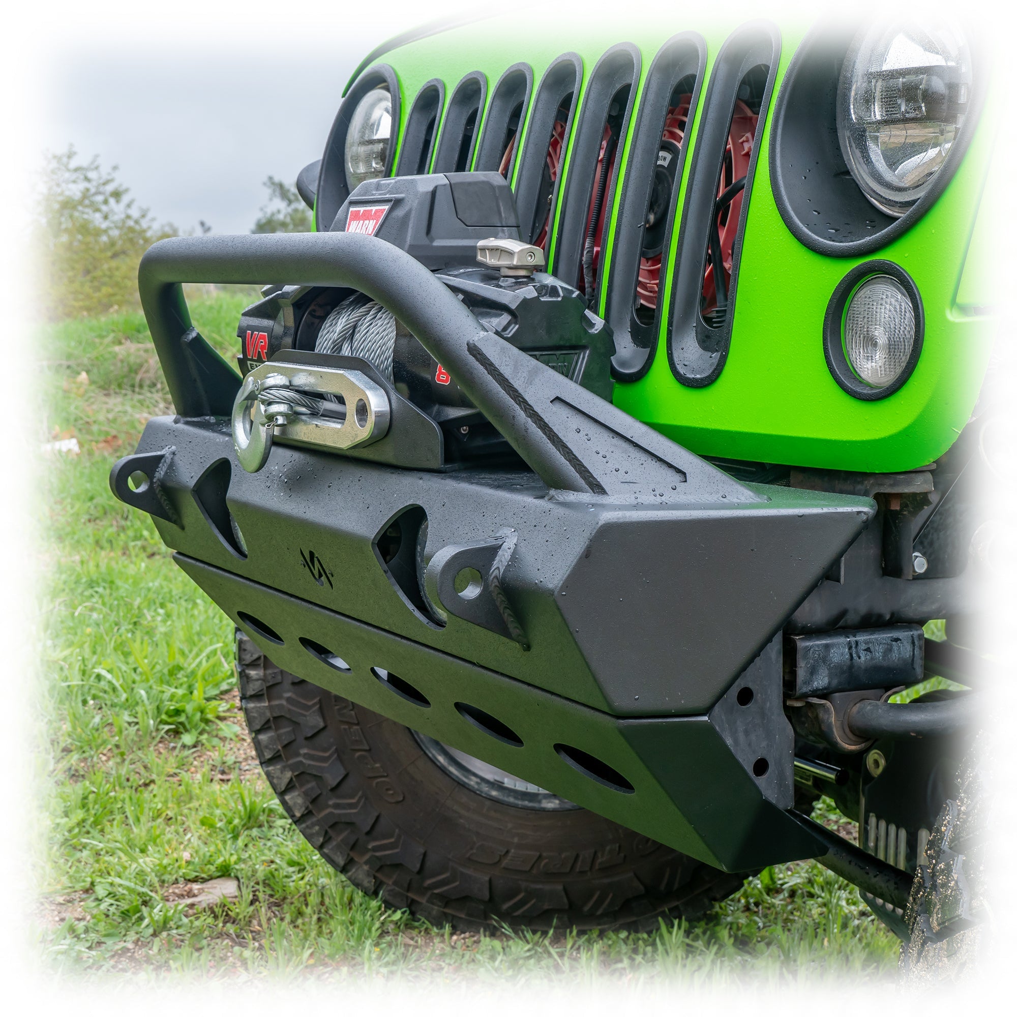 Jeep Wrangler JK/JL/JT Front Bumper with Full Skid Plate | 2007–2026