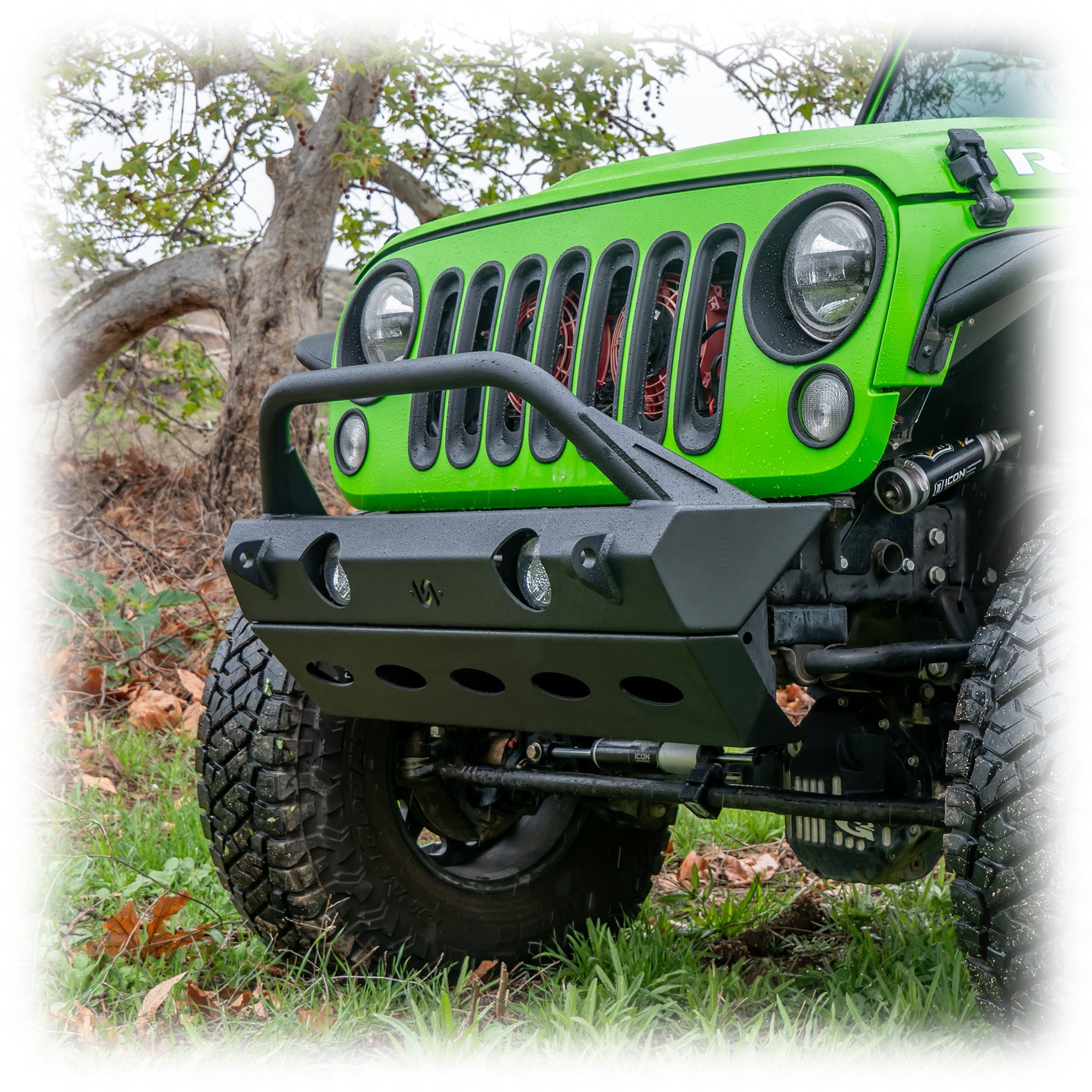 Jeep Wrangler JK/JL/JT Front Bumper with Full Skid Plate | 2007–2026