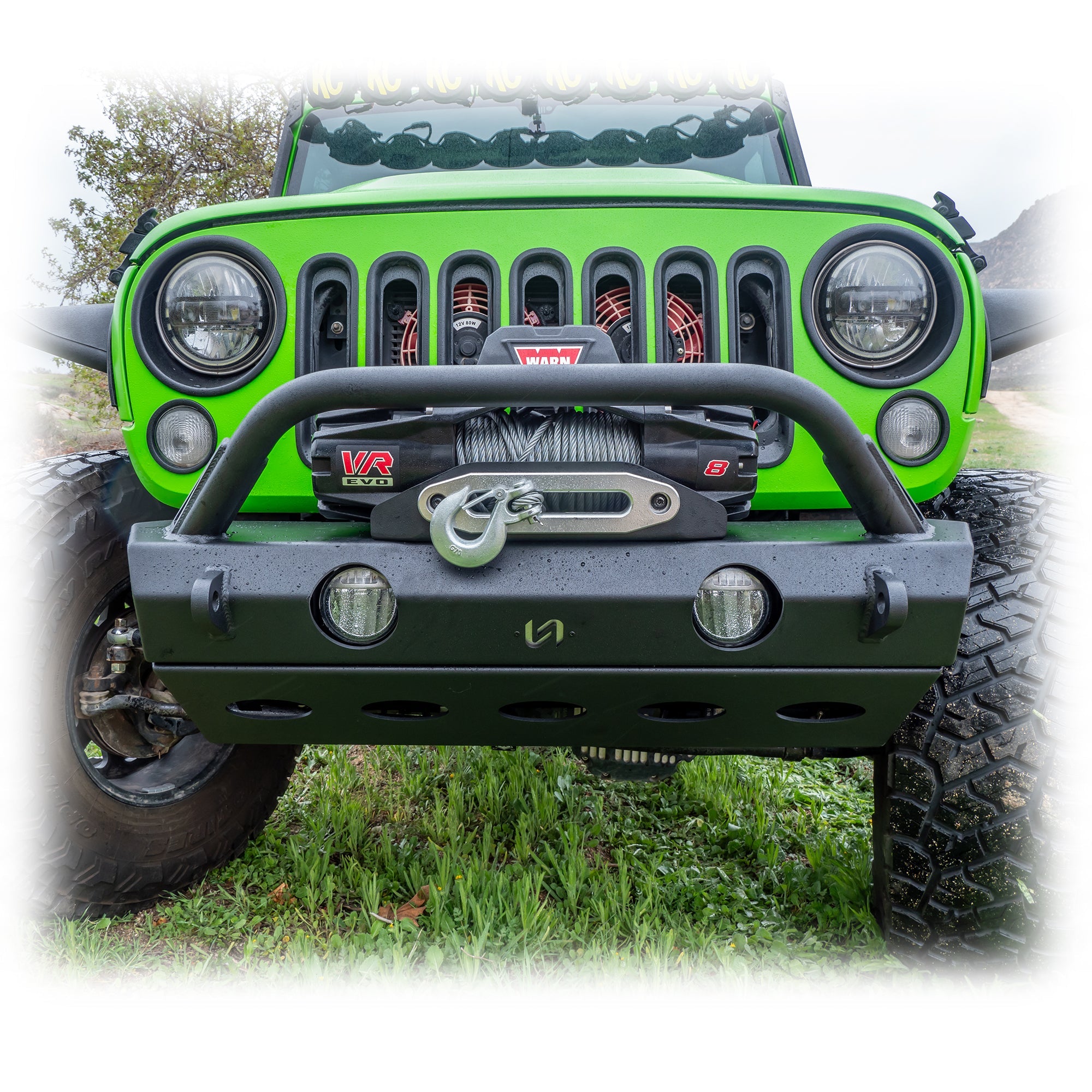 Jeep Wrangler JK/JL/JT Front Bumper with Full Skid Plate | 2007–2026
