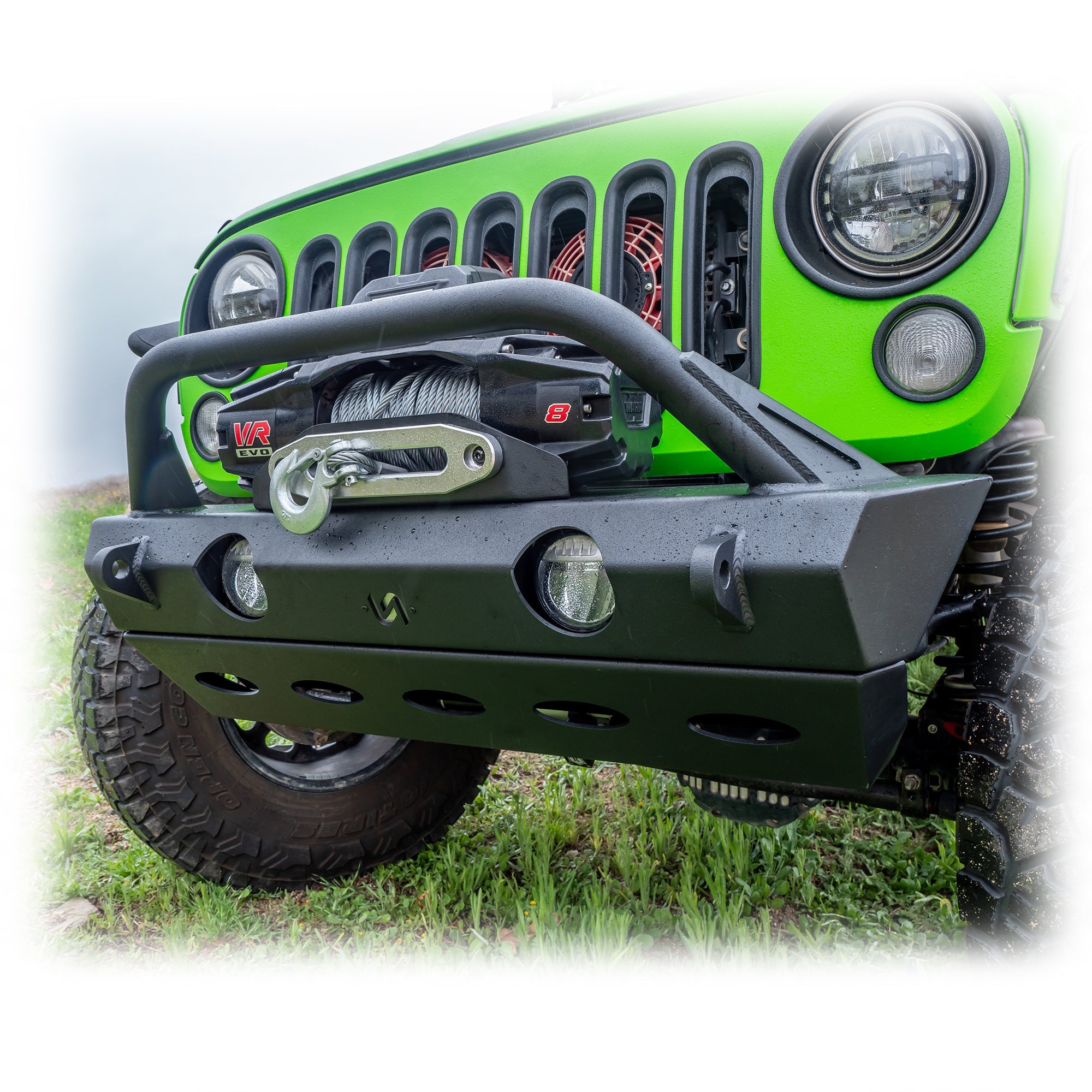 Jeep Wrangler JK/JL/JT Front Bumper with Full Skid Plate | 2007–2026