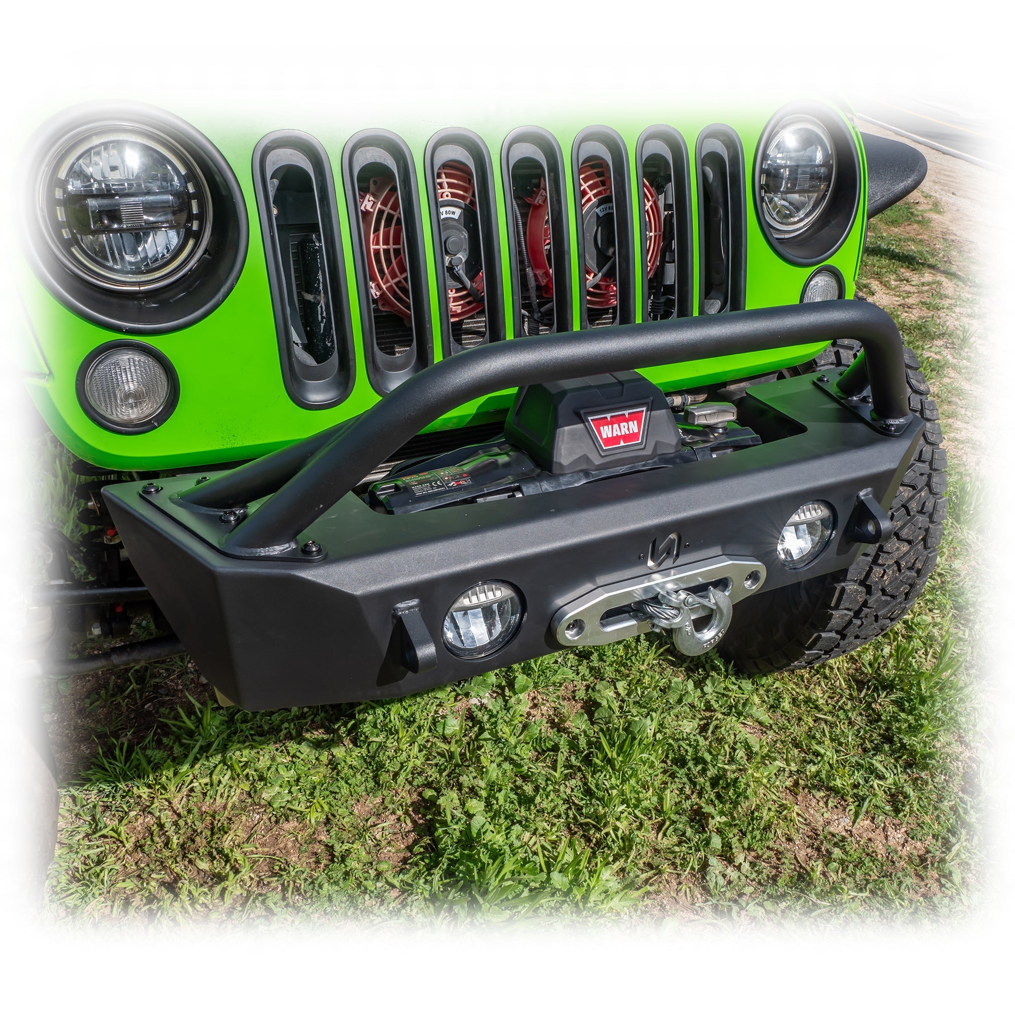 Jeep Wrangler JK/JL/JT Front Bumper with Skid Plate & Recessed Winch Mount | 2007–2026
