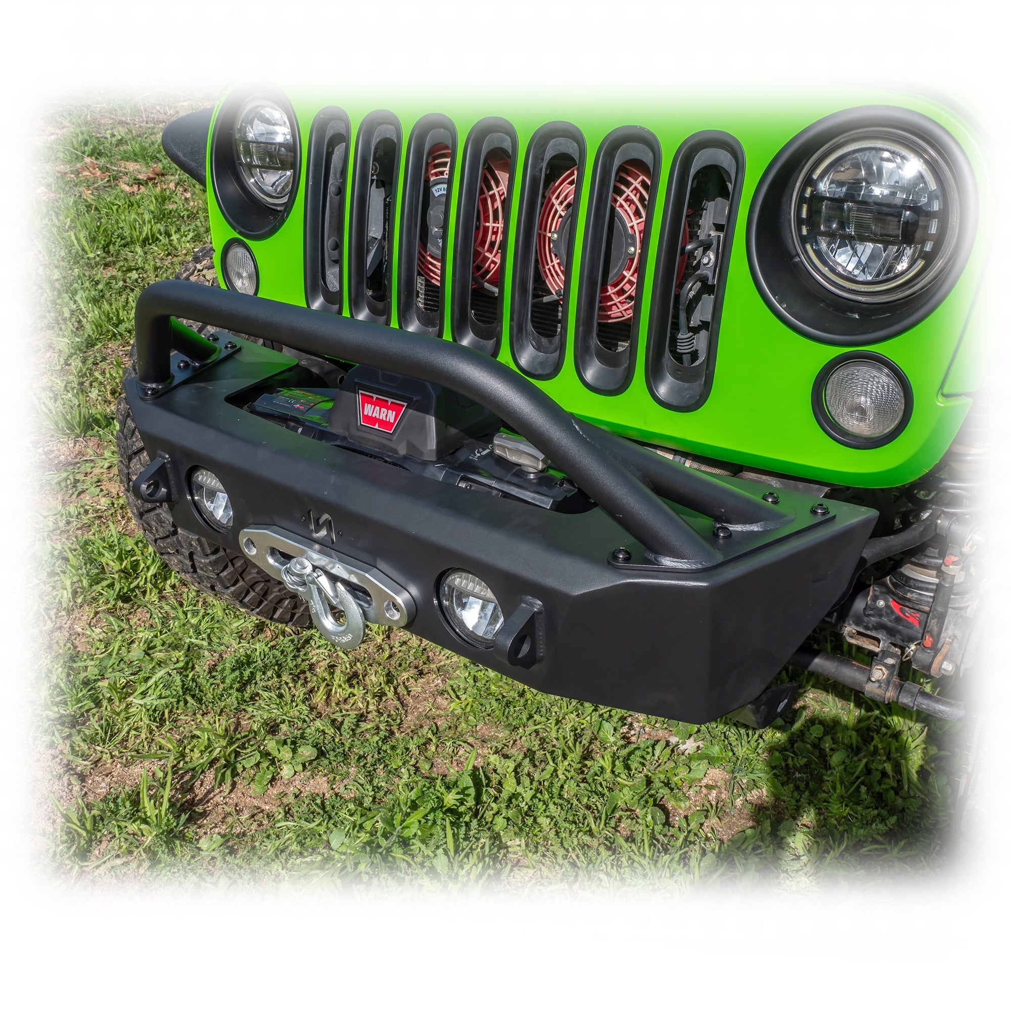 Jeep Wrangler JK/JL/JT Front Bumper with Skid Plate & Recessed Winch Mount | 2007–2026