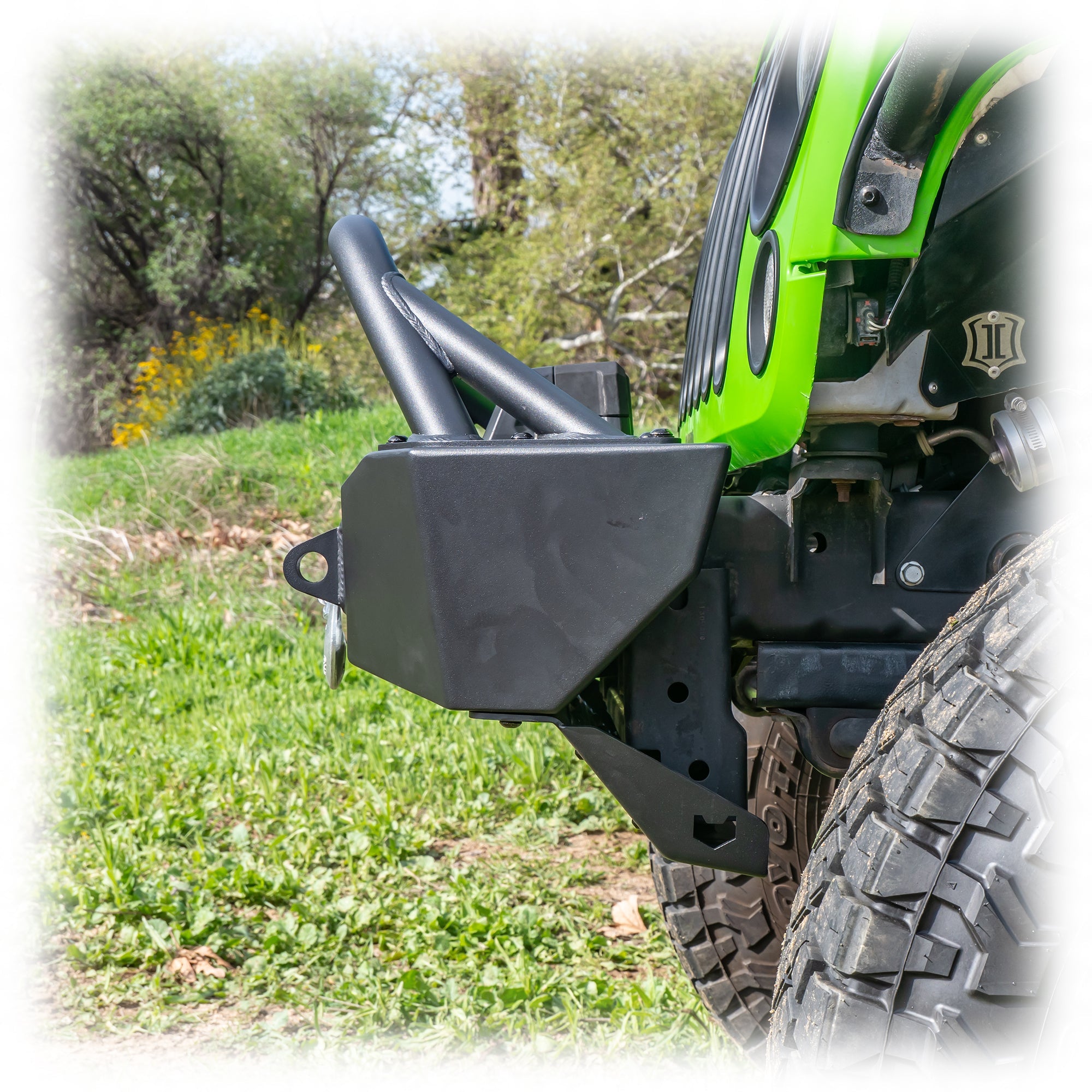 Jeep Wrangler JK/JL/JT Front Bumper with Skid Plate & Recessed Winch Mount | 2007–2026