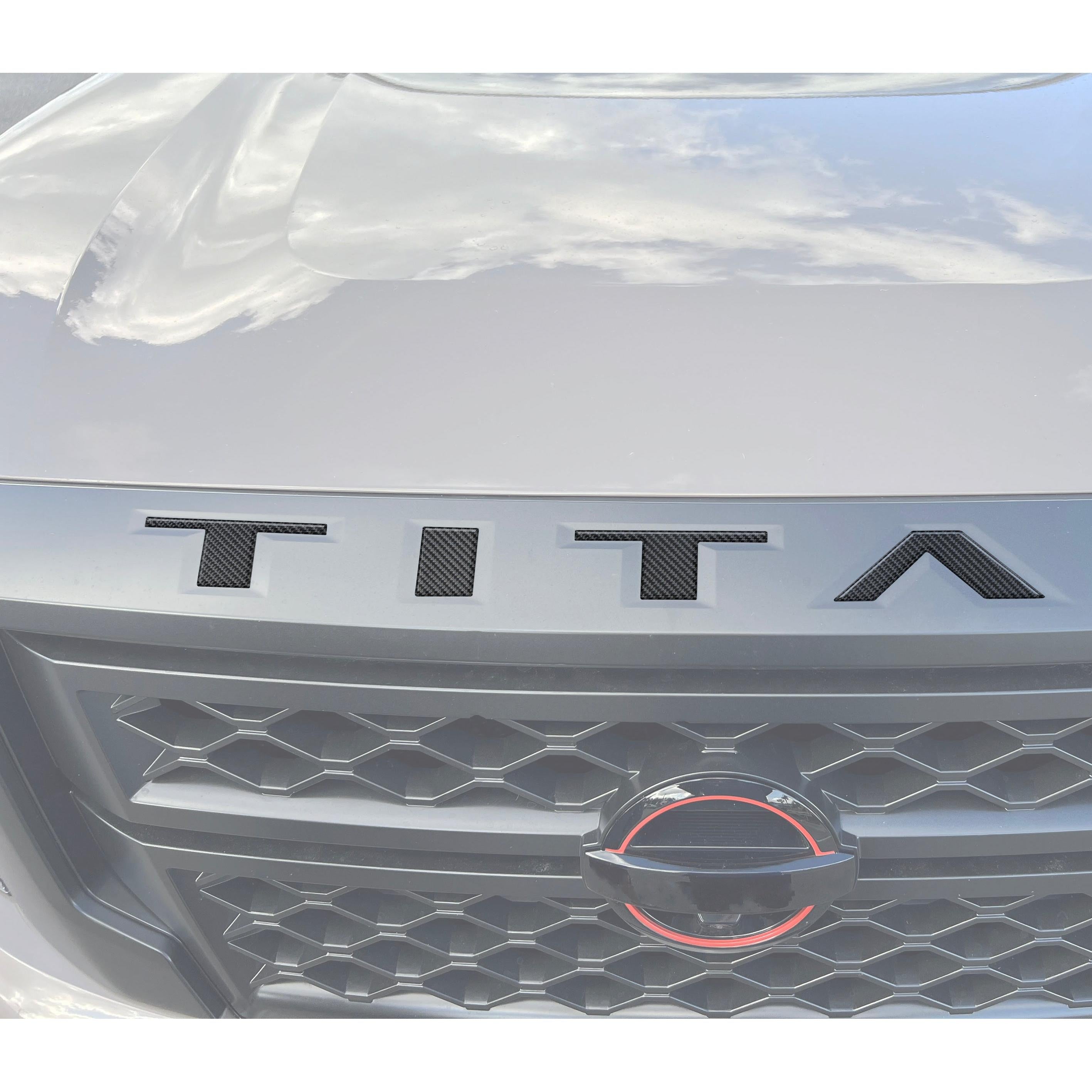 Grille Letter Inserts Fits 2022-2024 Nissan Titan