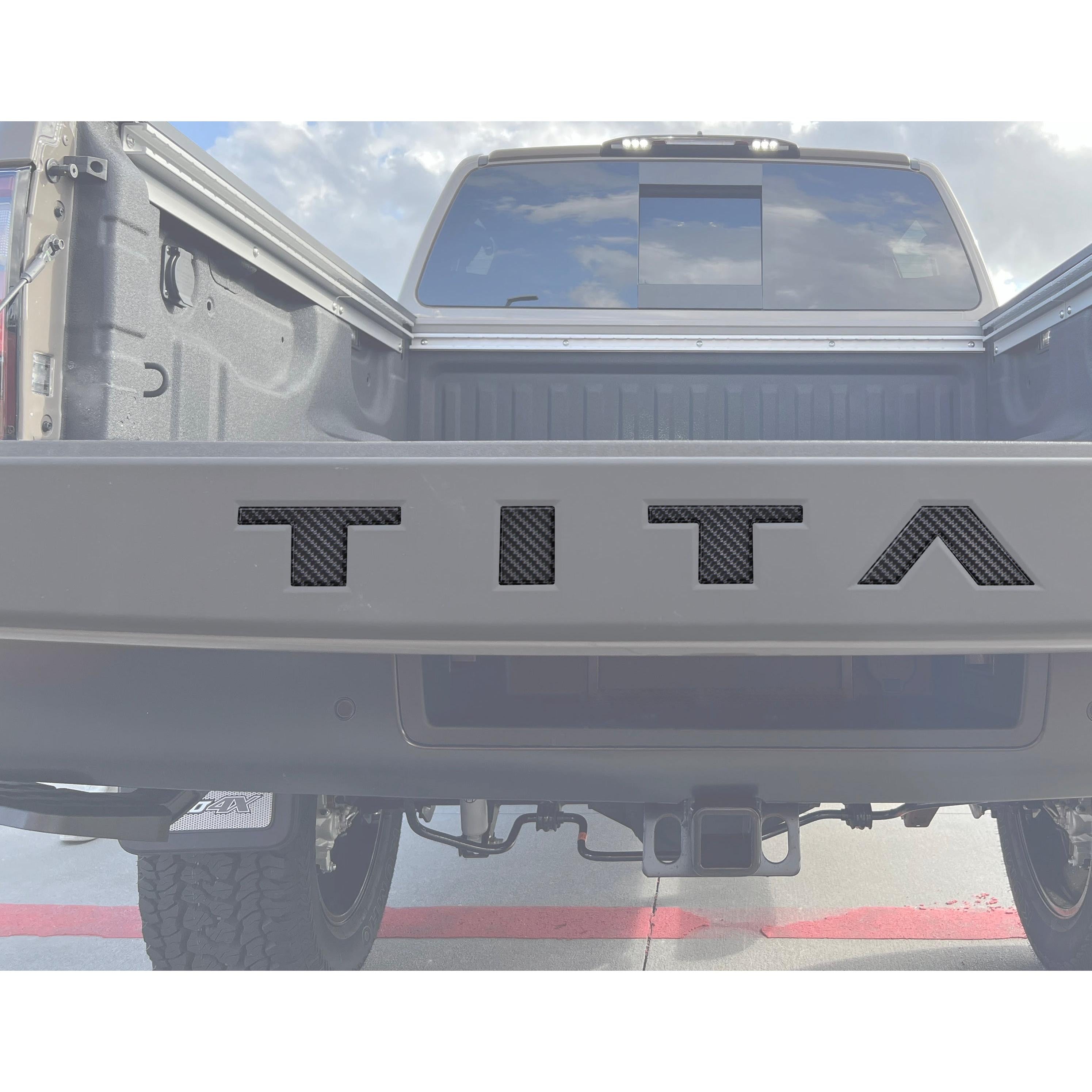 Tailgate Top Letter Inserts Fits 2022-2024 Nissan Titan