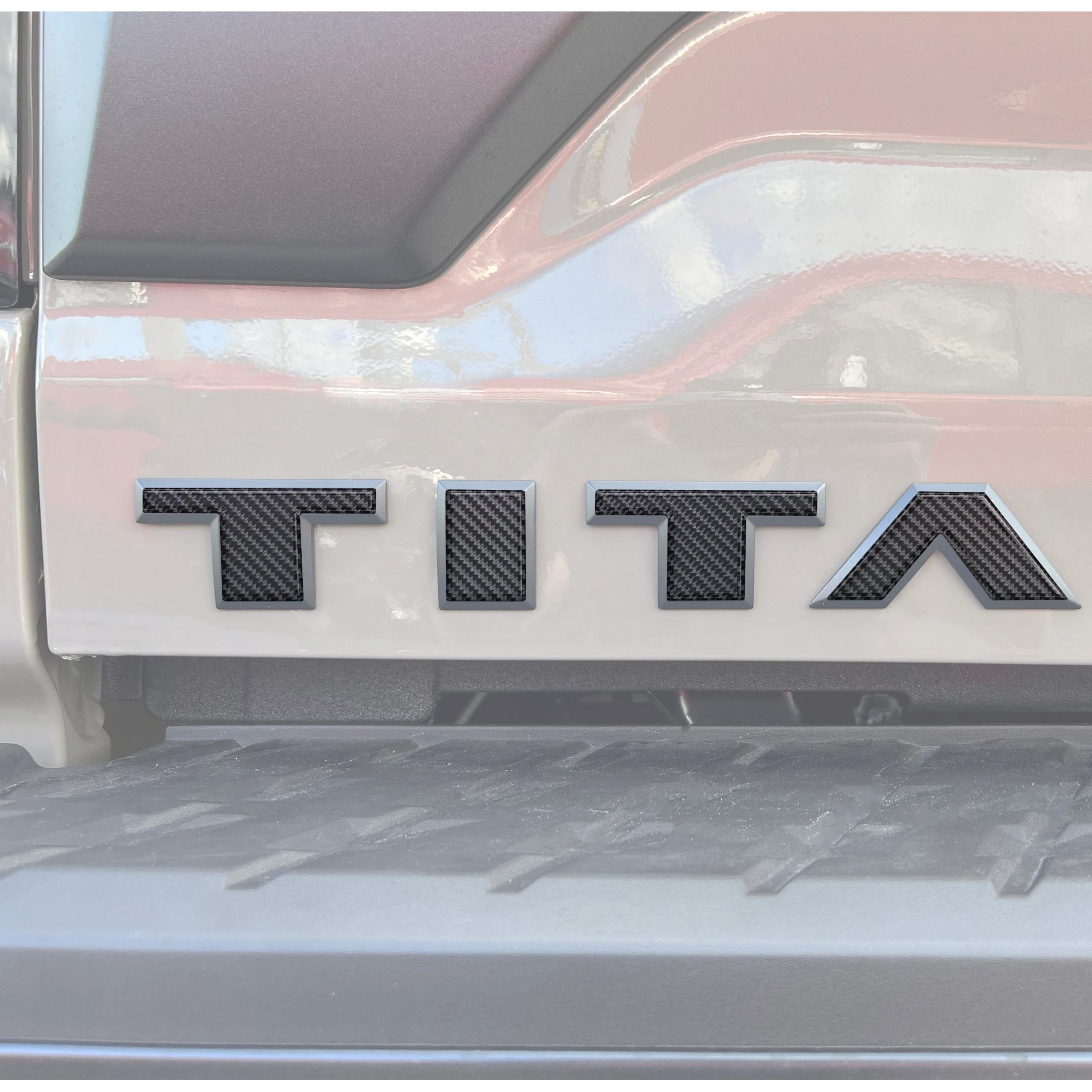 Tailgate Letter Emblem Overlays Fits 2022-2024 Nissan Titan