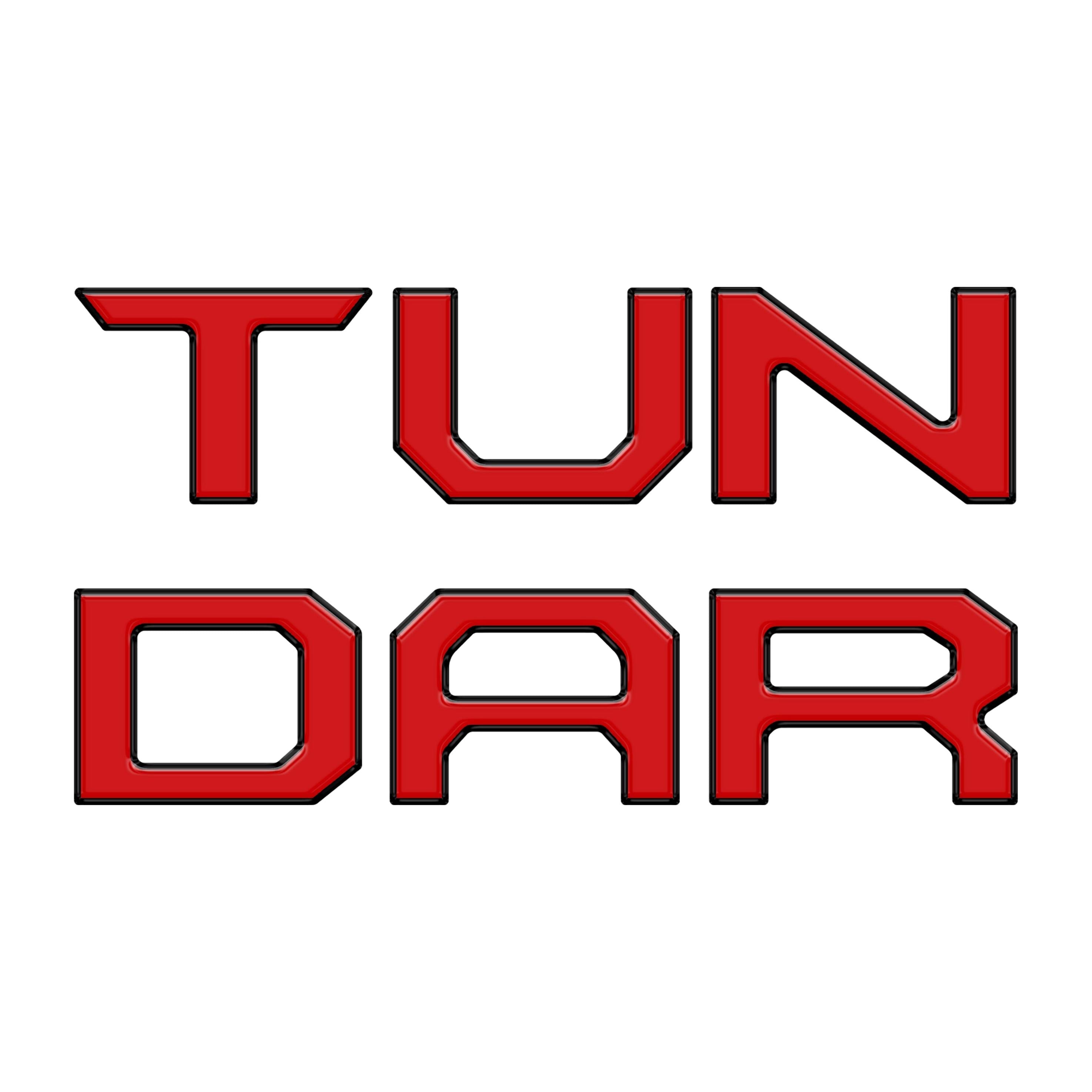 Tailgate Letter Inserts Fits 2014-2021 Toyota Tundra