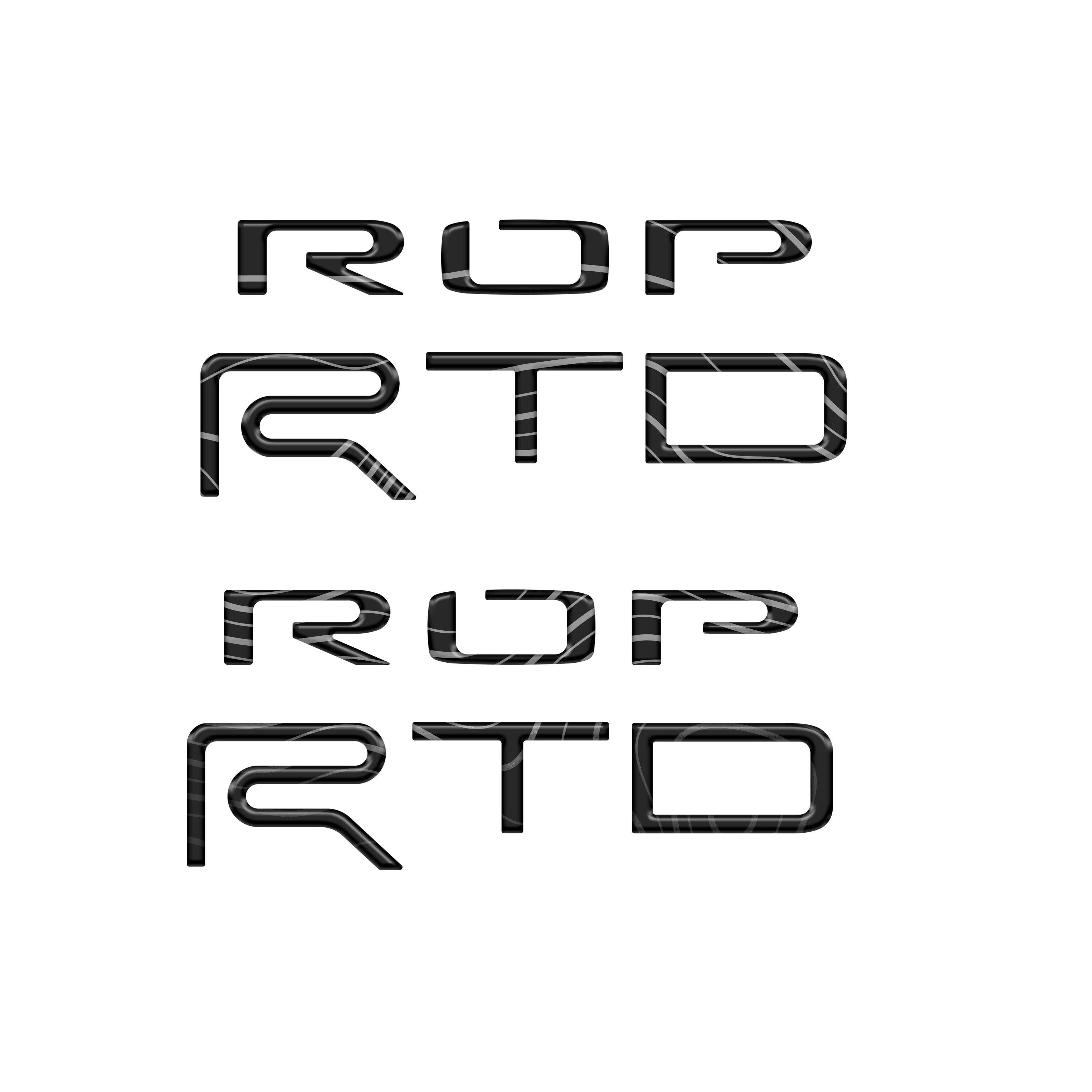 Bed Side Letter Inserts Fits 2015-2021 Toyota Tundra TRD Pro