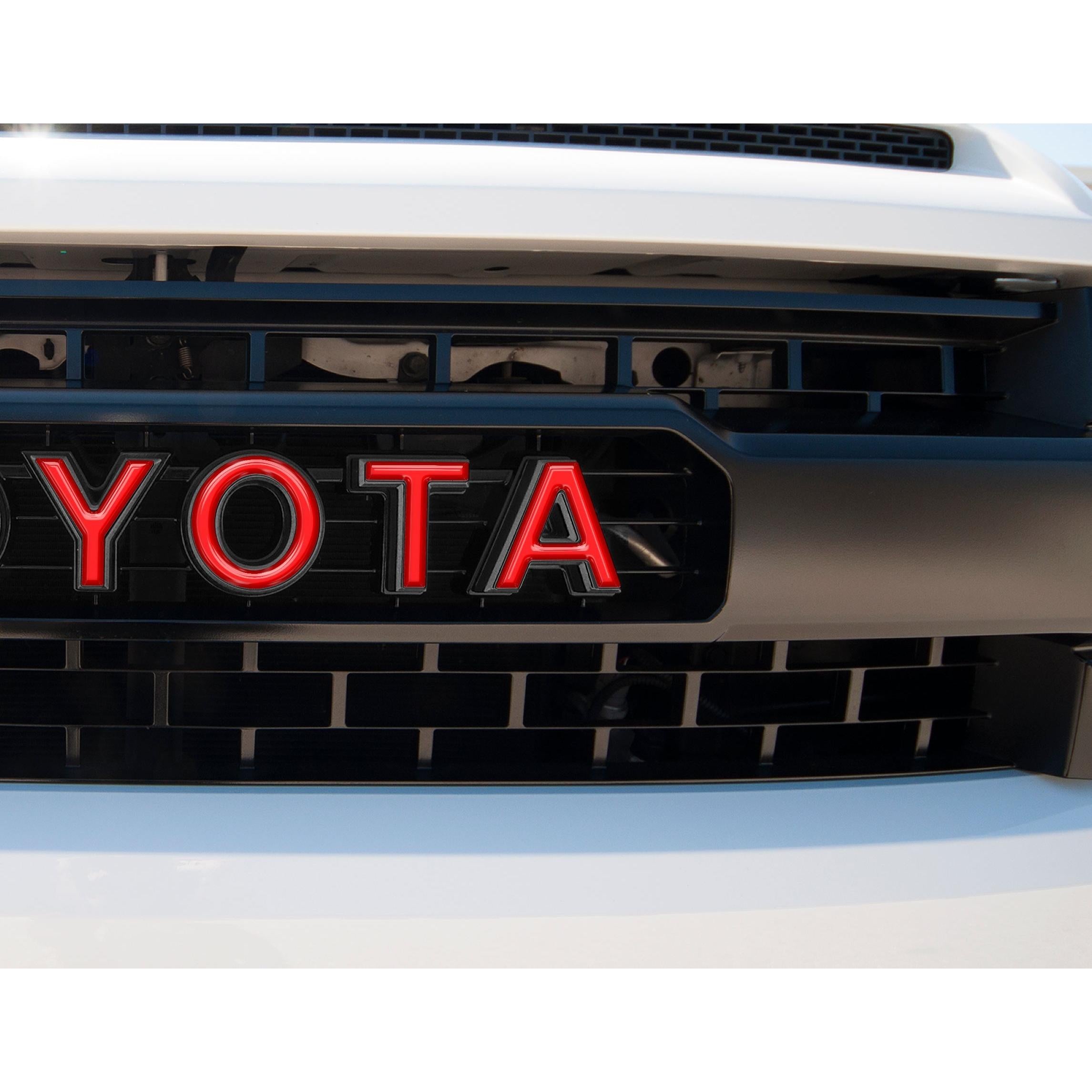 Grille Letter Overlays Fits 2014-2021 Toyota Tundra