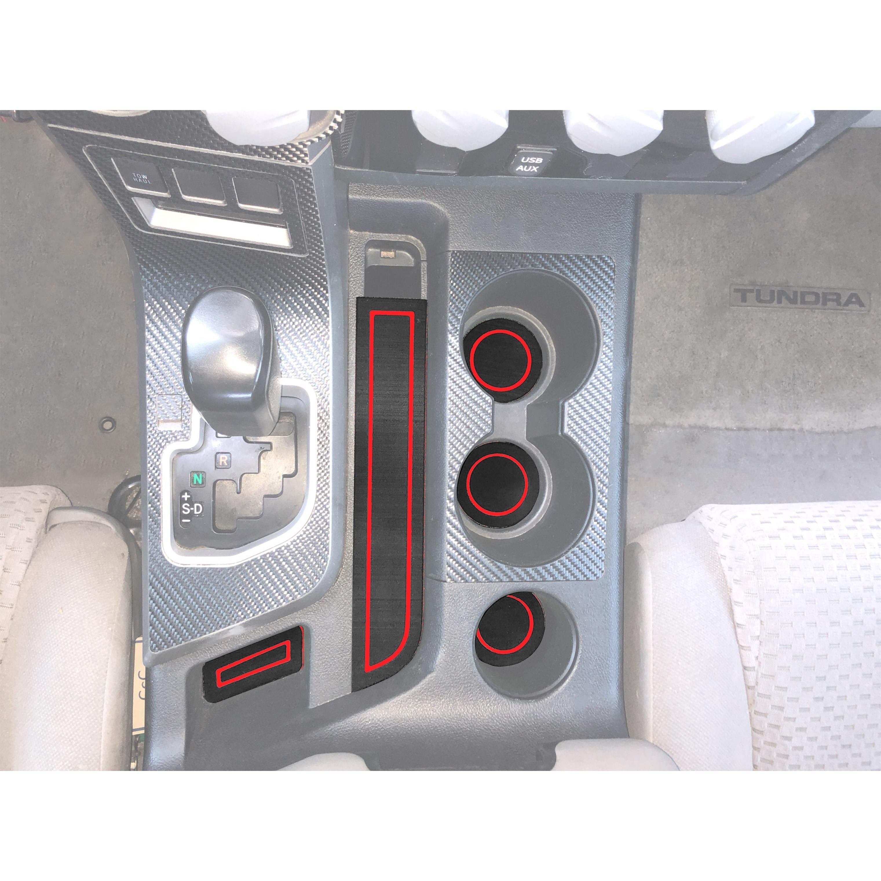Bucket Seats Interior Cup Holder Foam Inserts Fits 2007-2013 Toyota Tundra