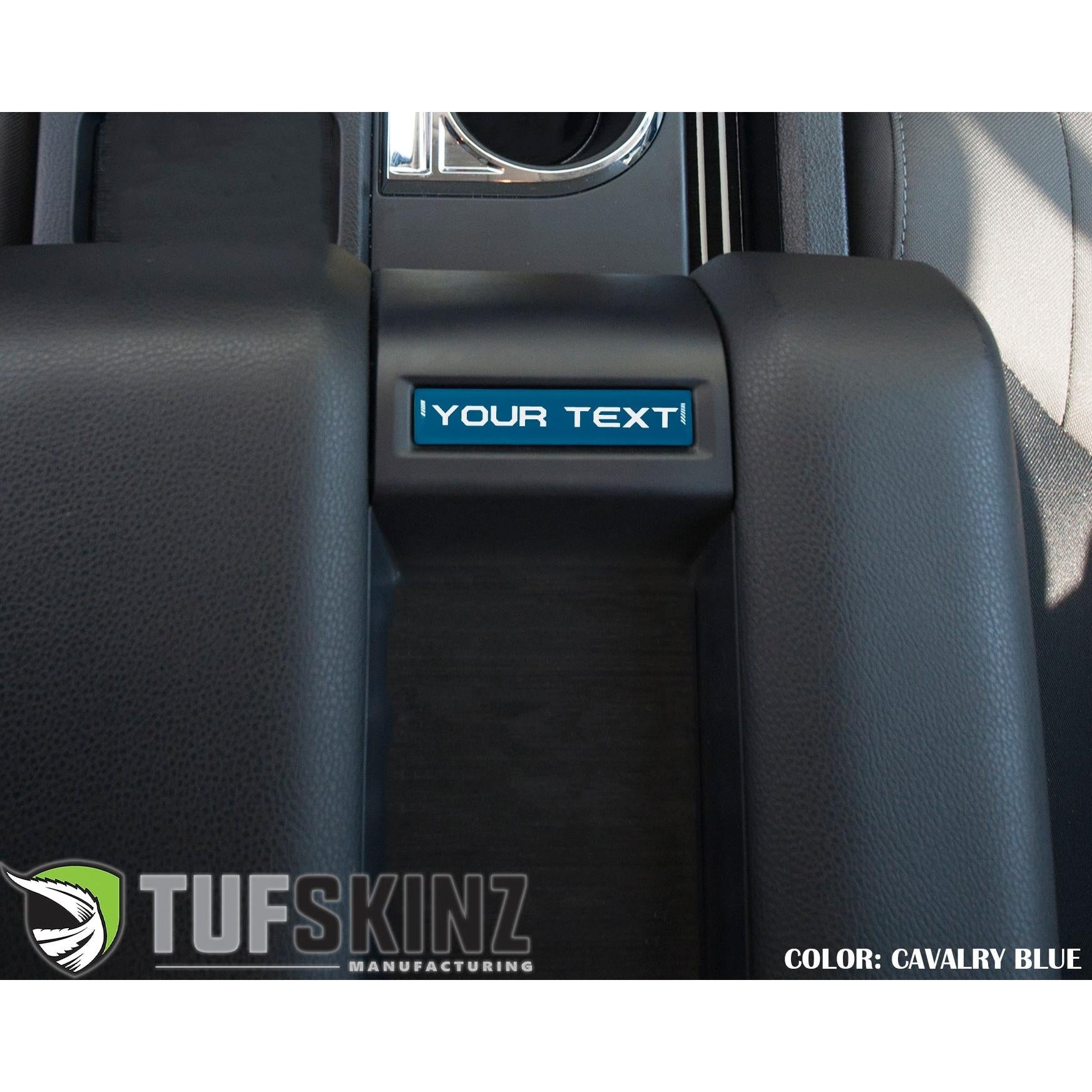 Center Console Badge-Custom Text - Fits 2014-2021 Toyota Tundra