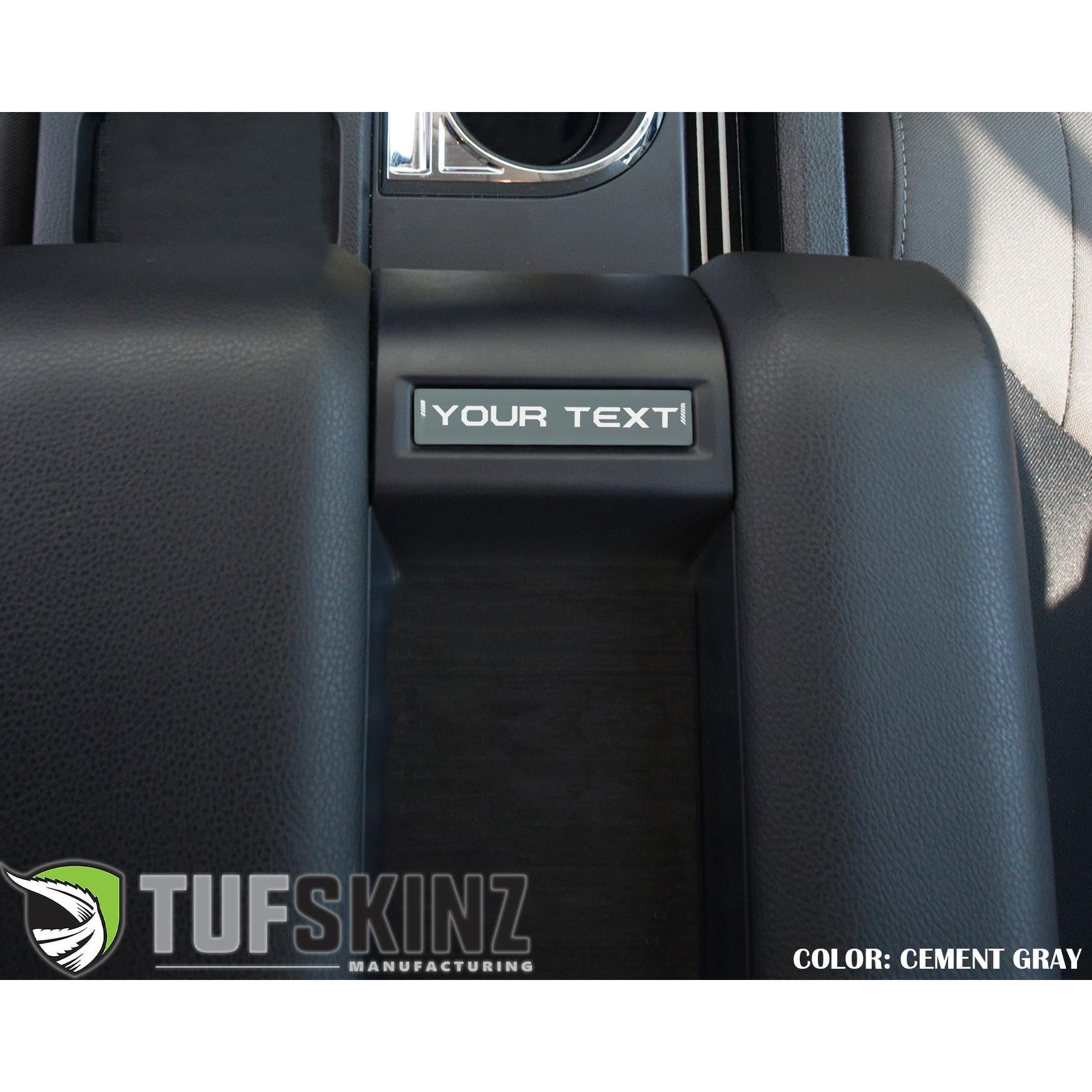Center Console Badge-Custom Text - Fits 2014-2021 Toyota Tundra
