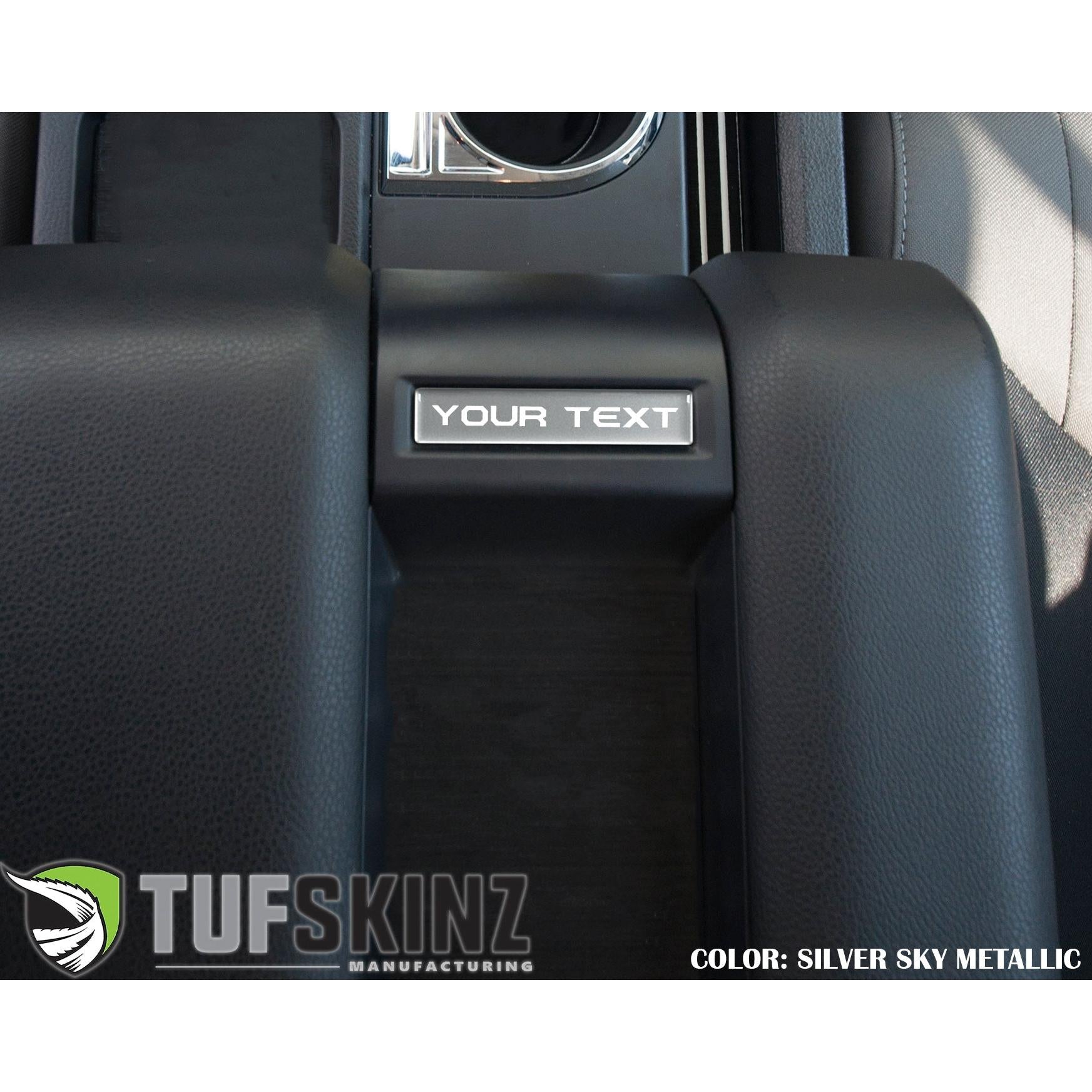 Center Console Badge-Custom Text - Fits 2014-2021 Toyota Tundra