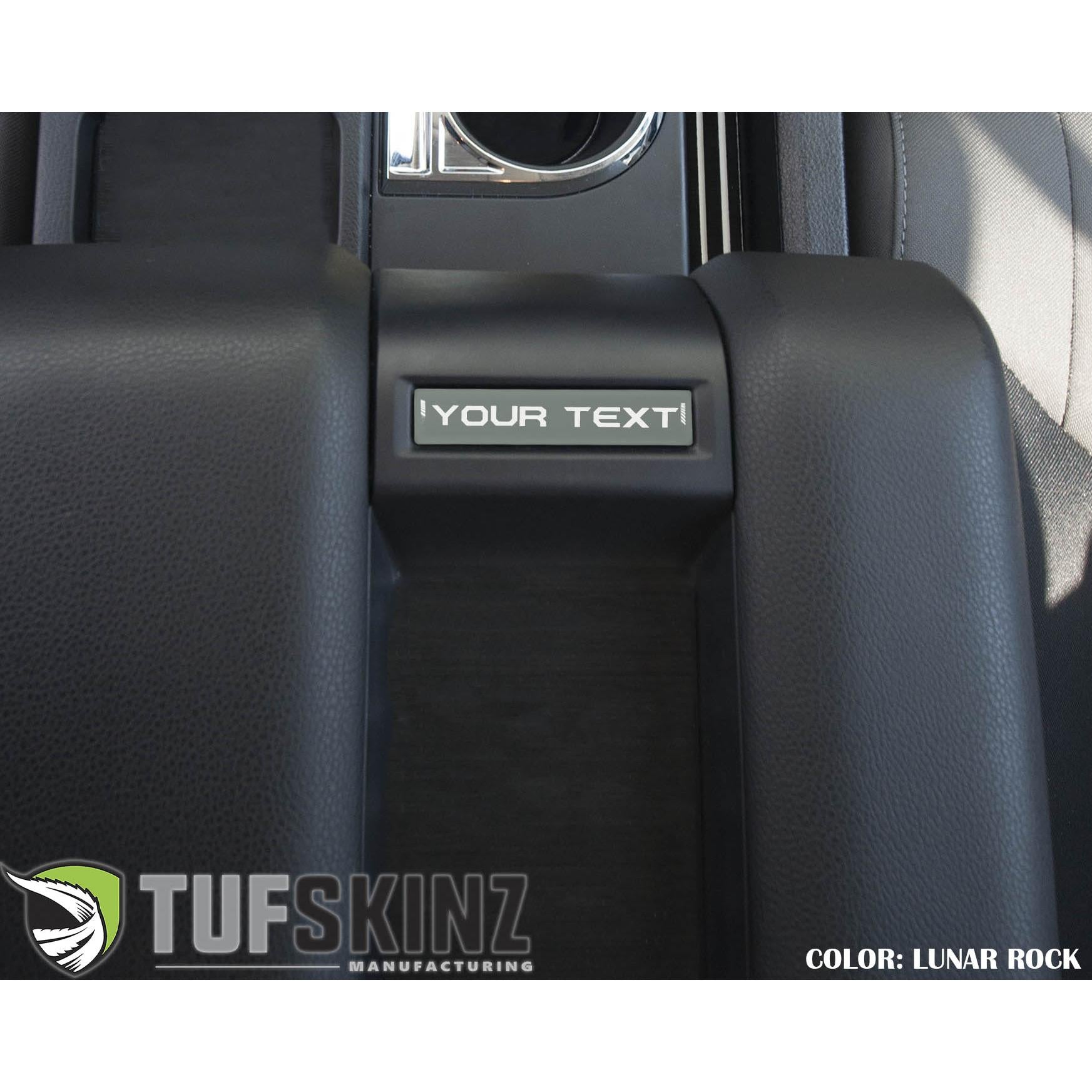 Center Console Badge-Custom Text - Fits 2014-2021 Toyota Tundra