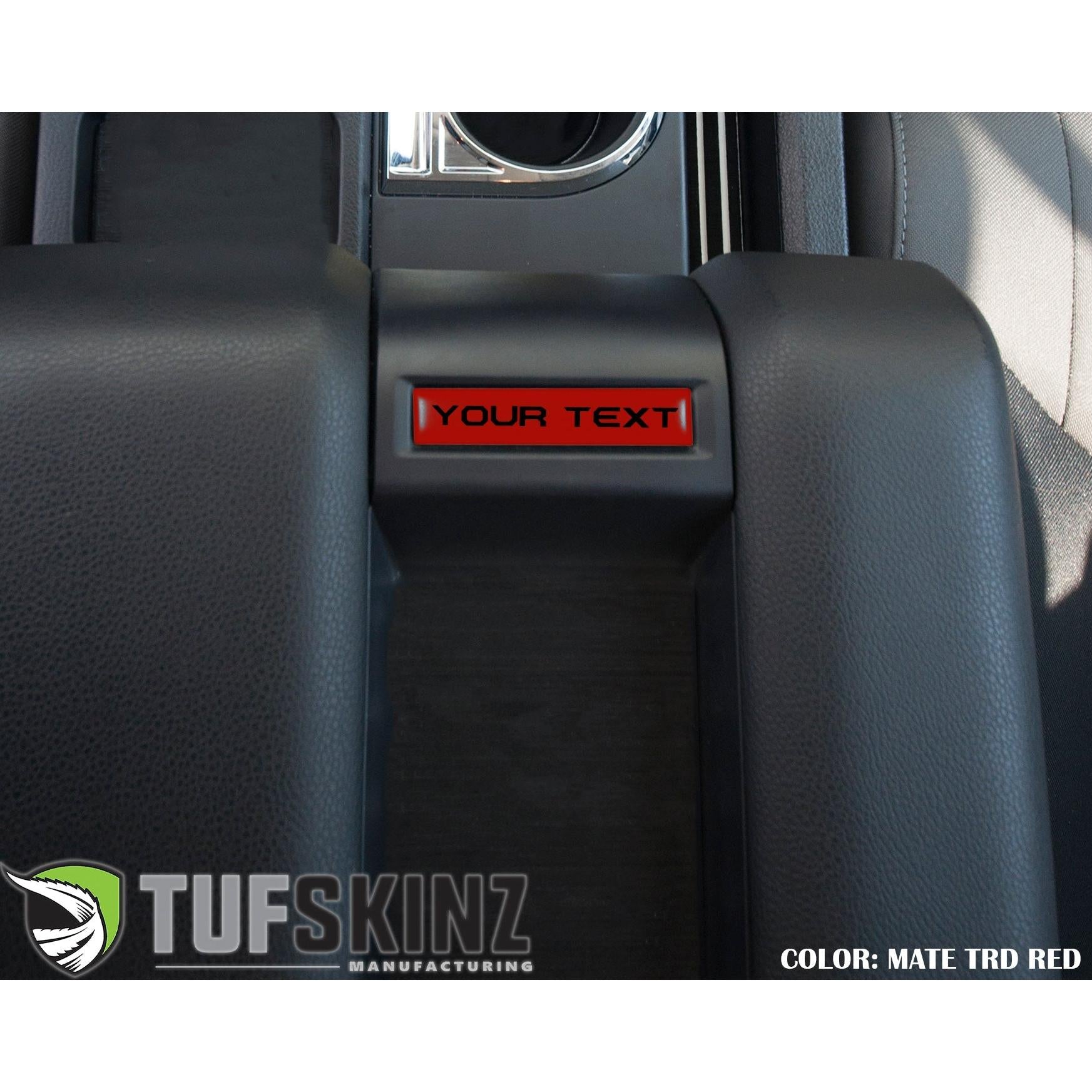 Center Console Badge-Custom Text - Fits 2014-2021 Toyota Tundra