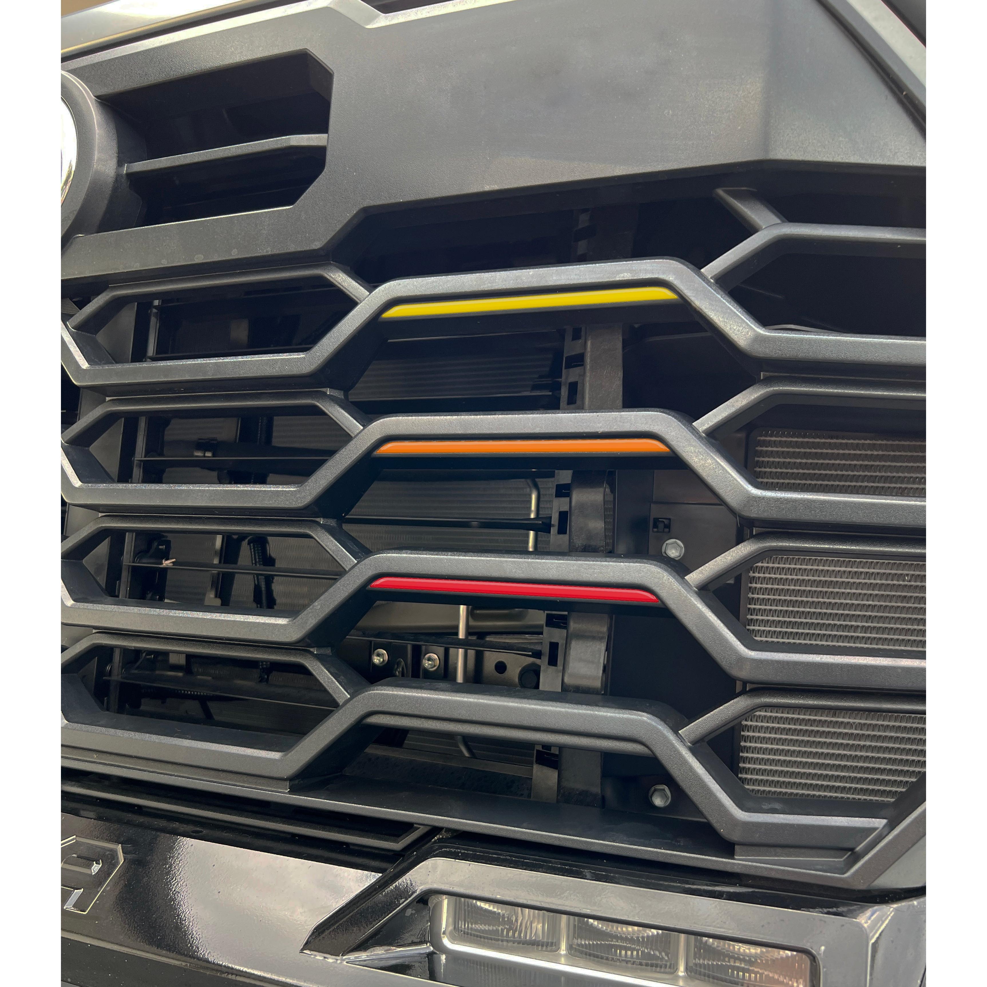 TRD Grille TRI-Color Line Inserts Fits 2022-2026 Toyota Tundra & 2023-2026 Toyota Sequoia