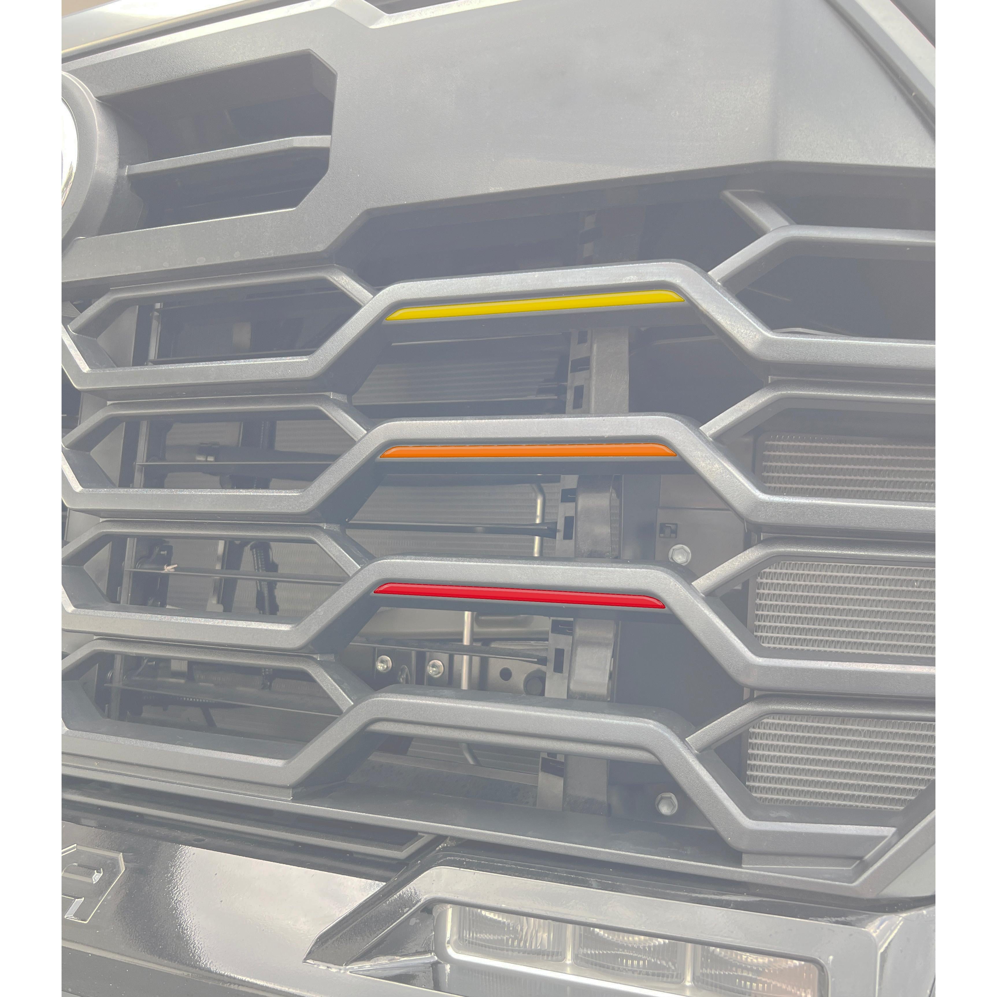 TRD Grille TRI-Color Line Inserts Fits 2022-2026 Toyota Tundra & 2023-2026 Toyota Sequoia