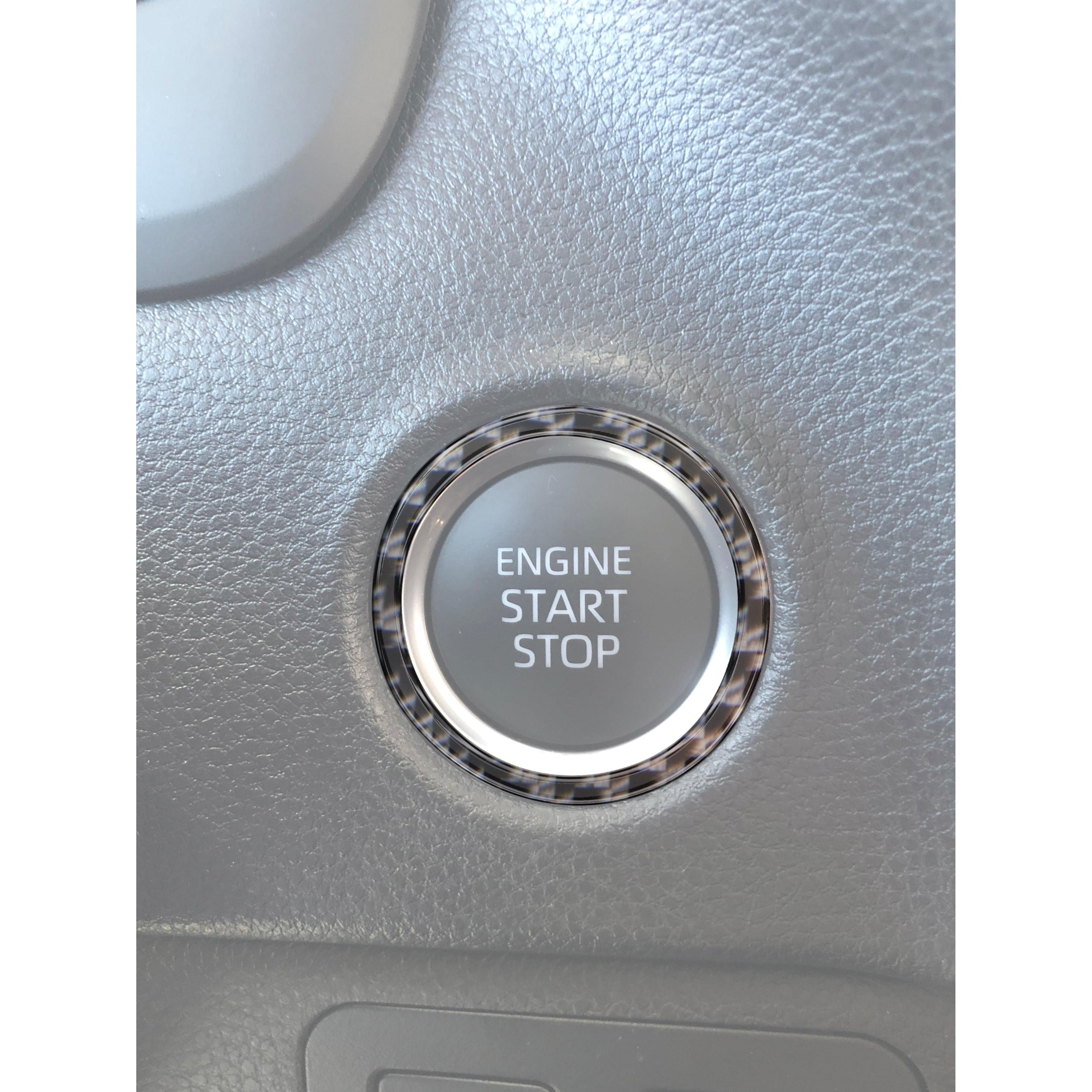 Push to Start Button Accent Trim Fits 2022-2026 Toyota Tundra & 2023-2026 Toyota Sequoia