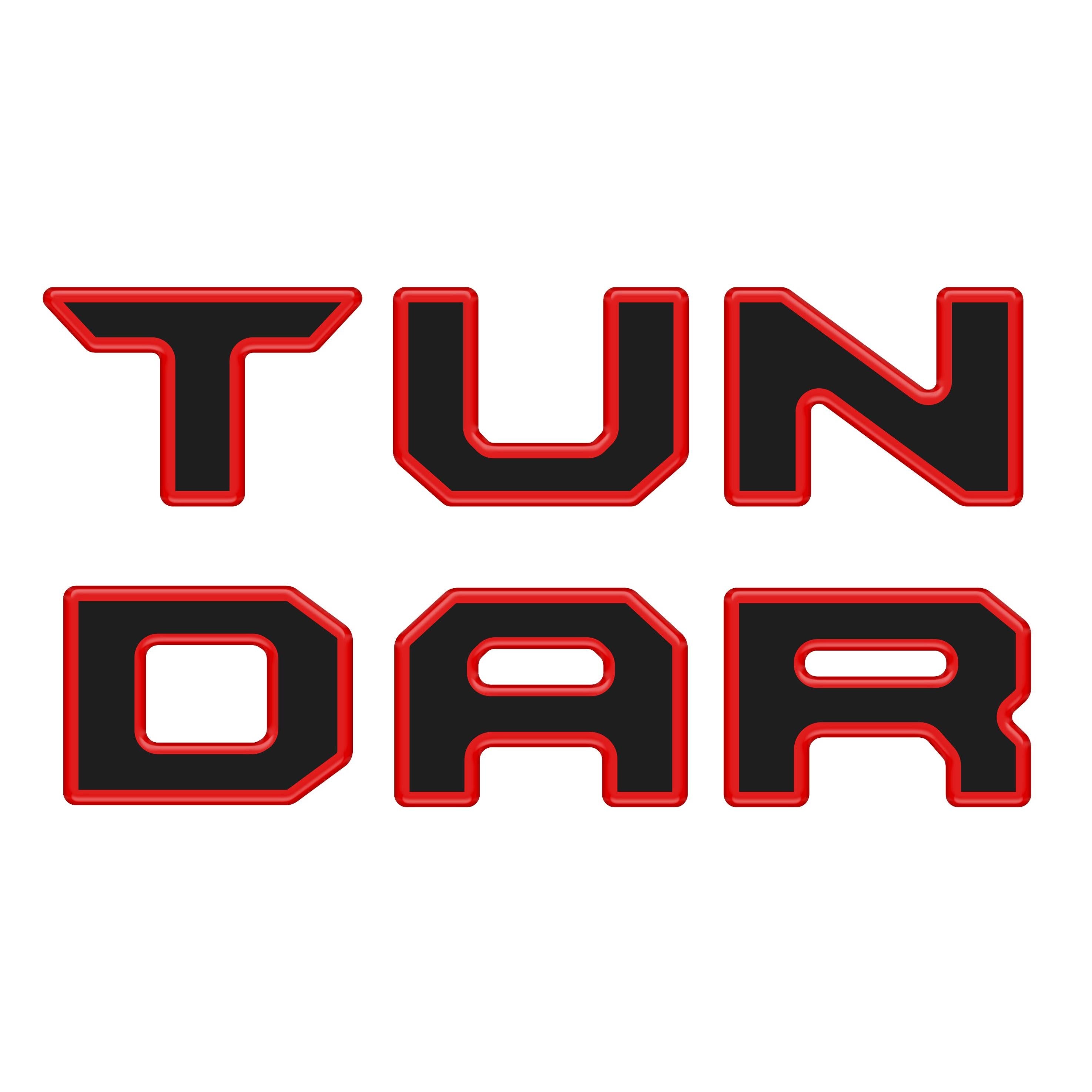Bed Rail Tailgate Letter Overlays Fits 2022-2026 Toyota Tundra