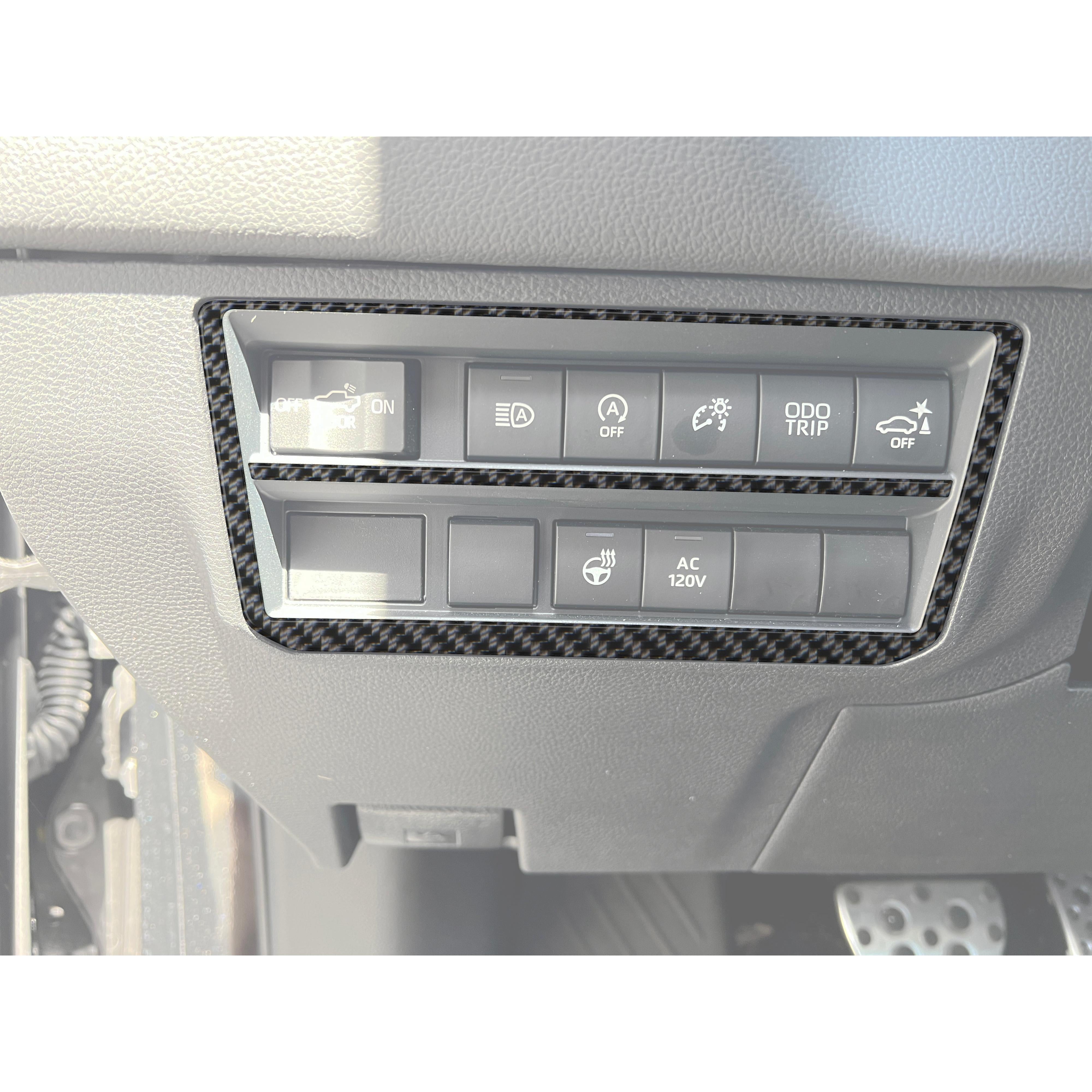 Dim Switch Panel Accent Overlays Fits 2022-2026 Toyota Tundra & 2023-2026 Toyota Sequoia