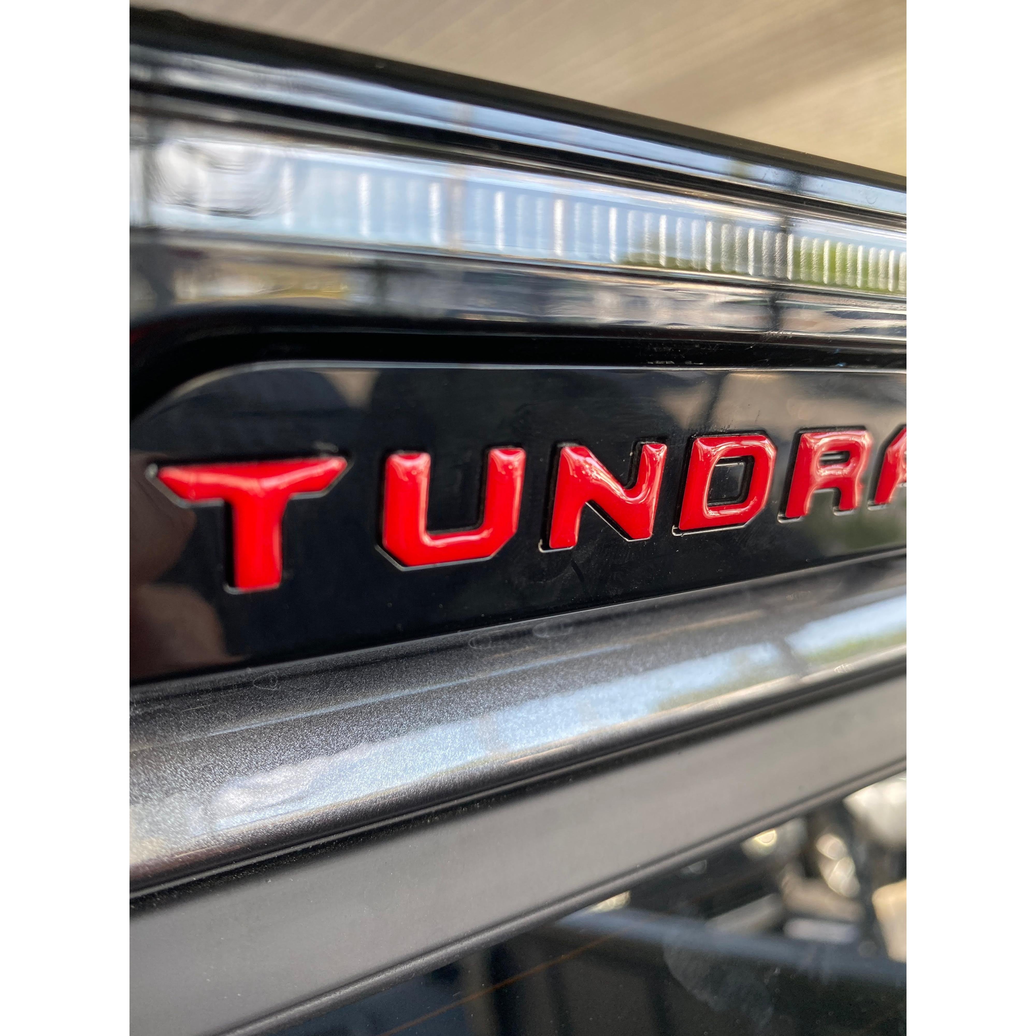 3RD Brakelight Letter Inserts Fits 2022-2026 Toyota Tundra