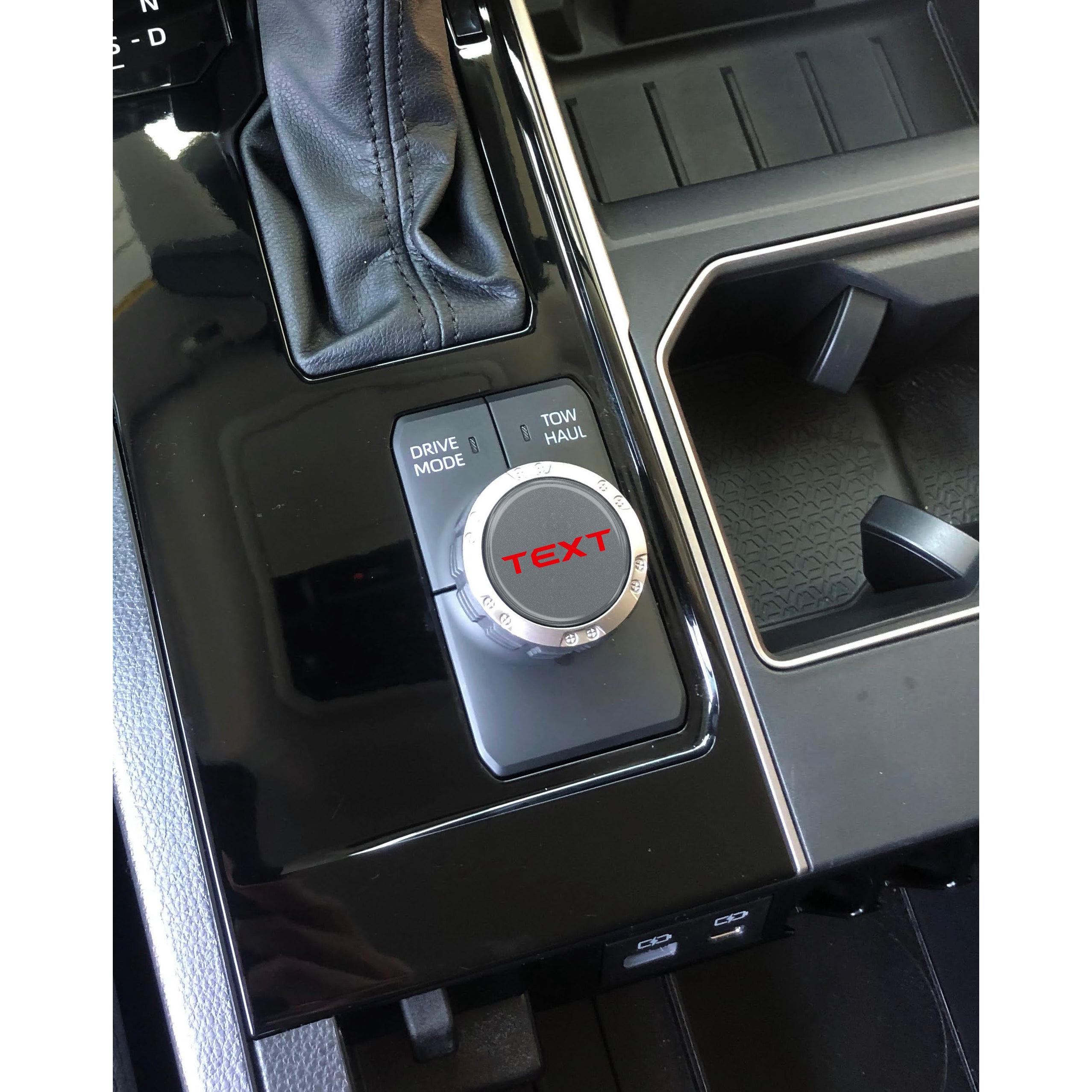Badge for Drive Mode Selector Dial Fits 2022-2026 Toyota Tundra & 2023-2026 Toyota Sequoia