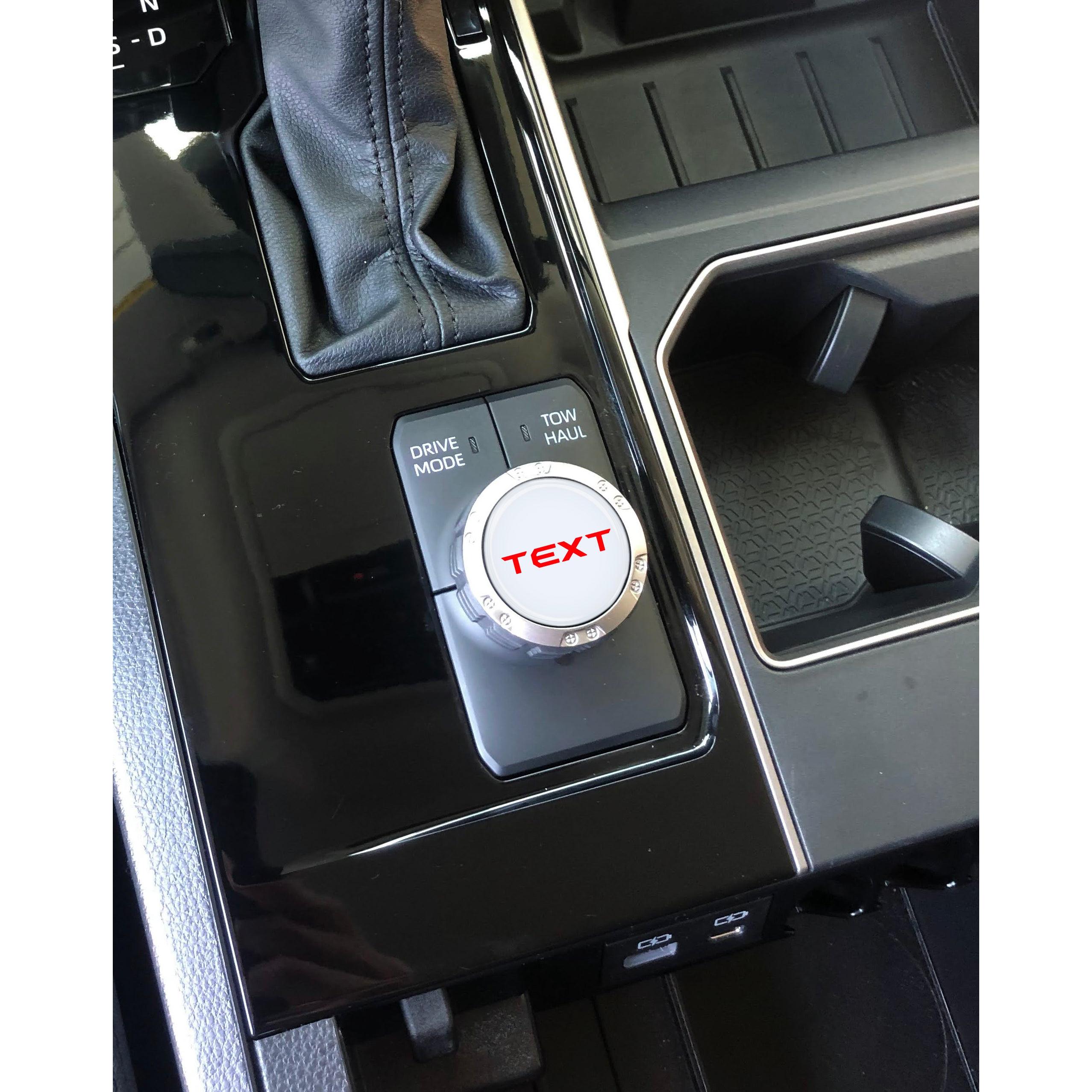 Badge for Drive Mode Selector Dial Fits 2022-2026 Toyota Tundra & 2023-2026 Toyota Sequoia