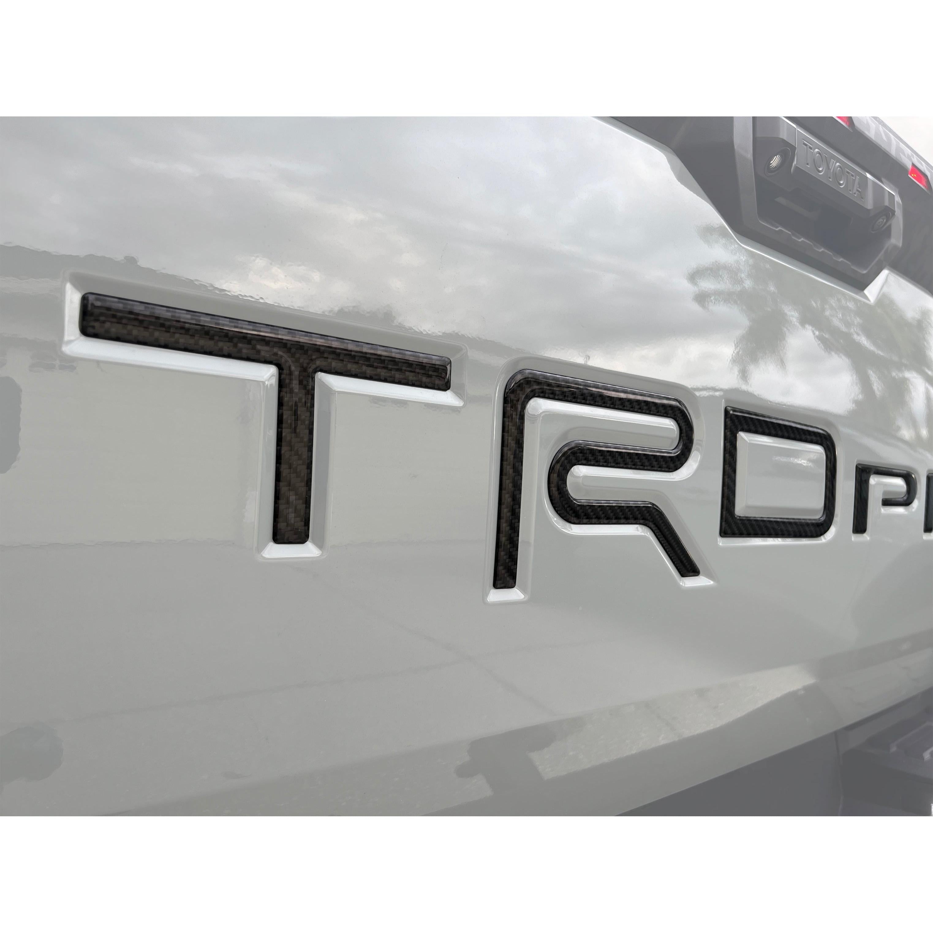 TRD Pro Tailgate Letter Inserts Fits 2022-2026 Toyota Tundra