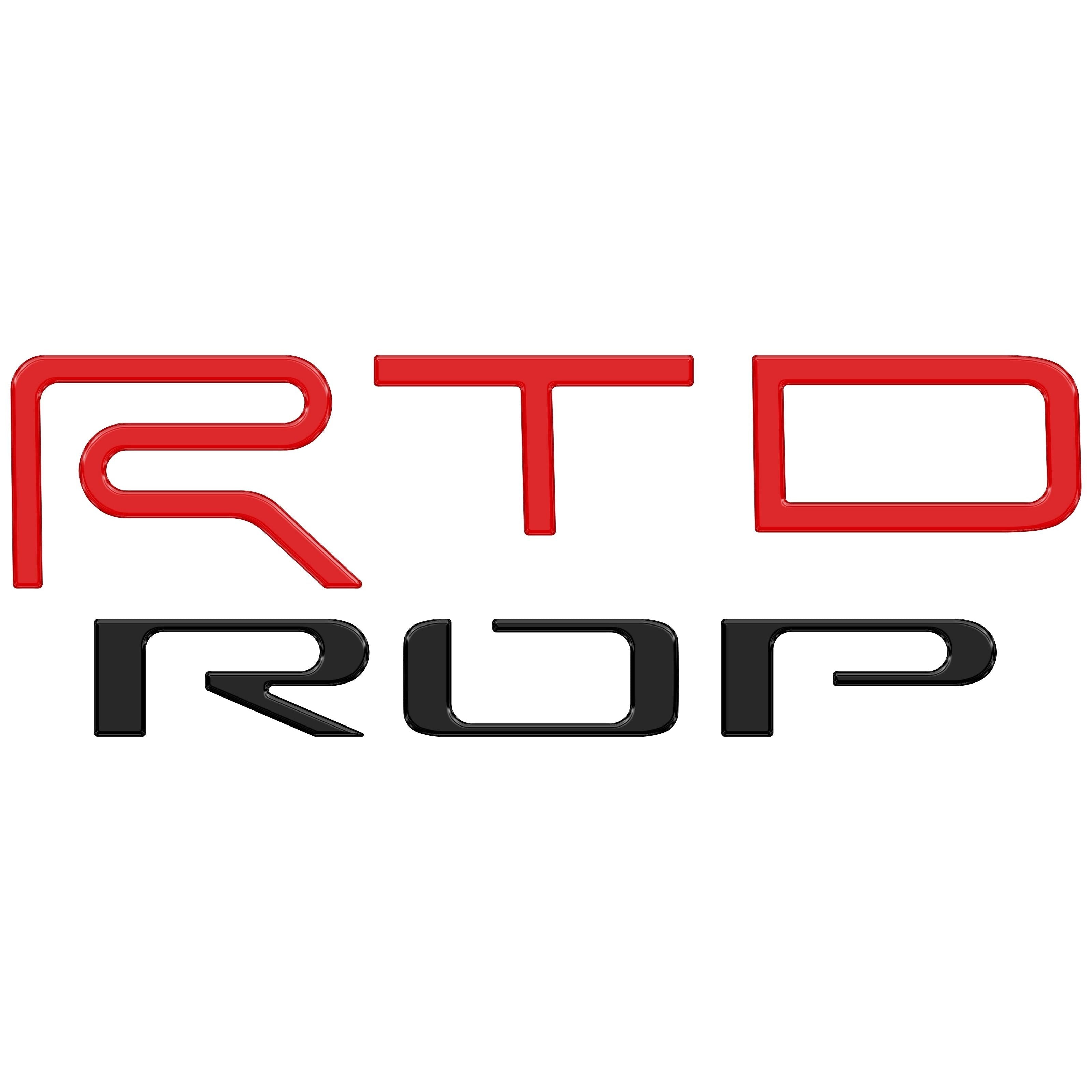 TRD Pro Tailgate Letter Inserts Fits 2022-2026 Toyota Tundra