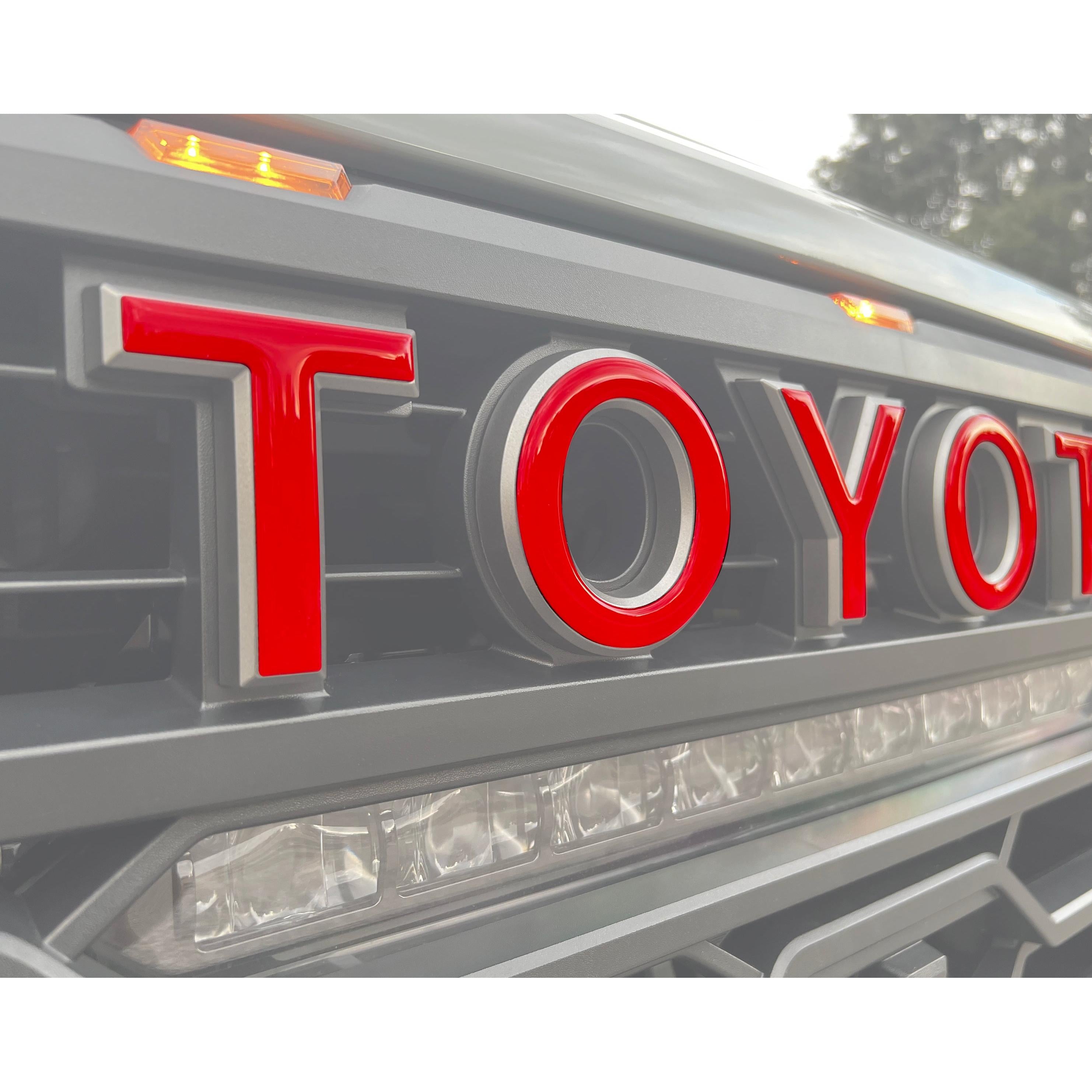 TRD Pro Grille Letter Overlays Fits 2022-2026 Toyota Tundra & 2023-2026 Toyota Sequoia