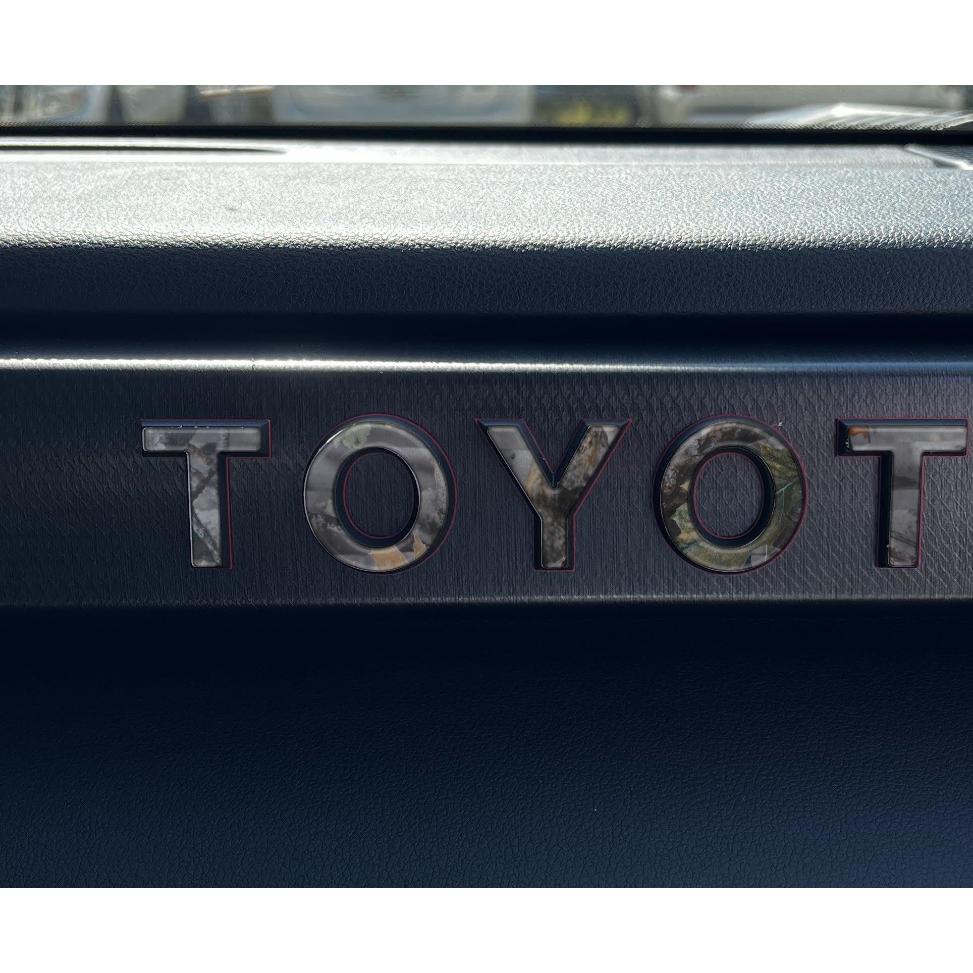 TRD Pro Glovebox Letter Overlays Fits 2022-2026 Toyota Tundra & 2023-2026 Toyota Sequoia