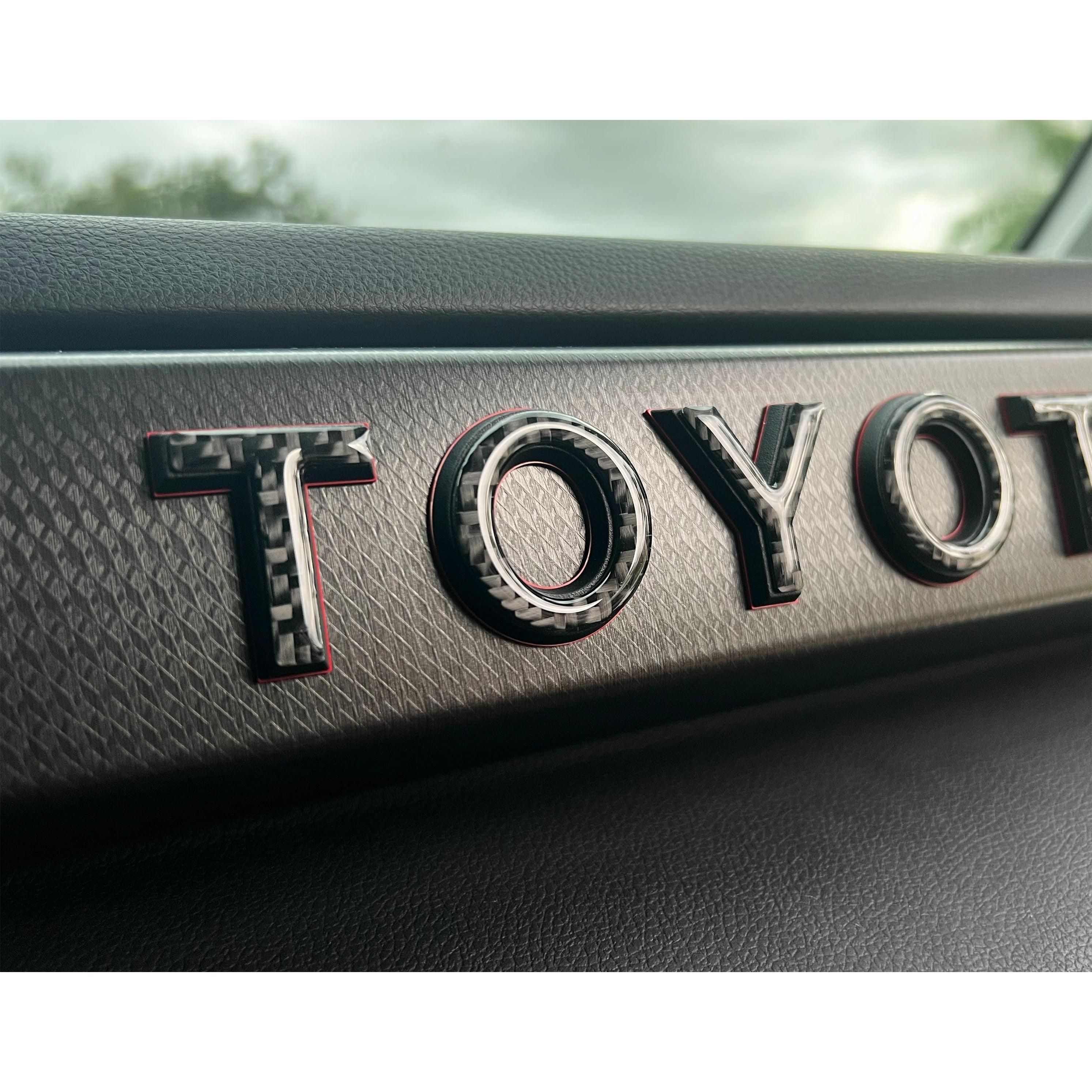 TRD Pro Glovebox Letter Overlays Fits 2022-2026 Toyota Tundra & 2023-2026 Toyota Sequoia