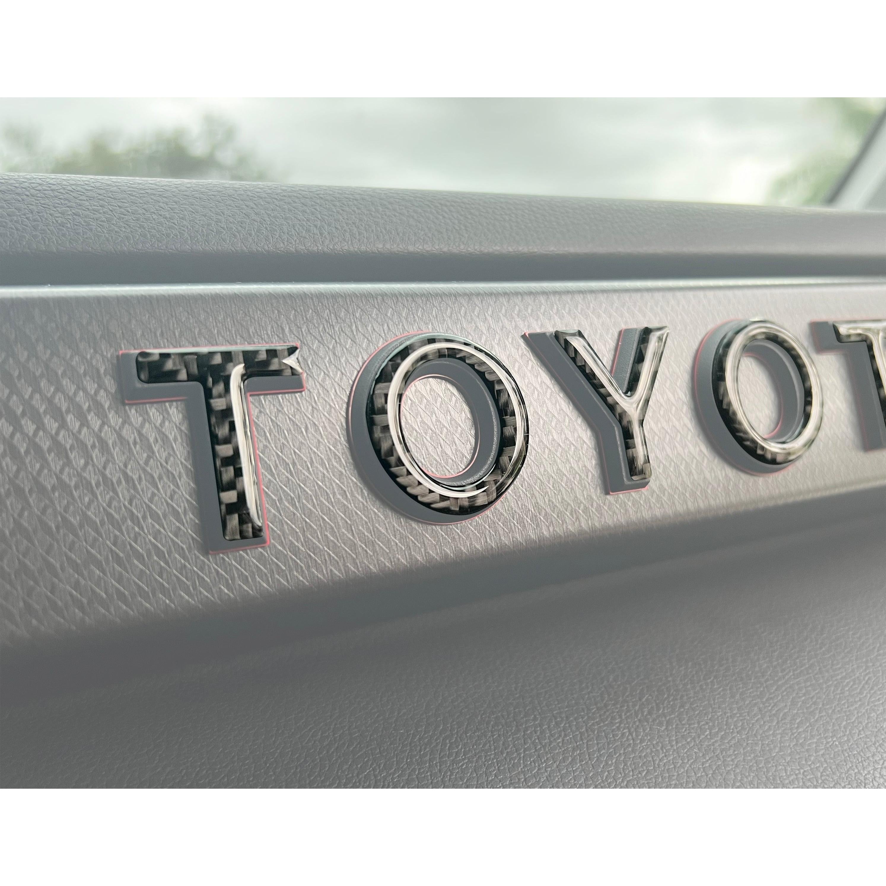 TRD Pro Glovebox Letter Overlays Fits 2022-2026 Toyota Tundra & 2023-2026 Toyota Sequoia