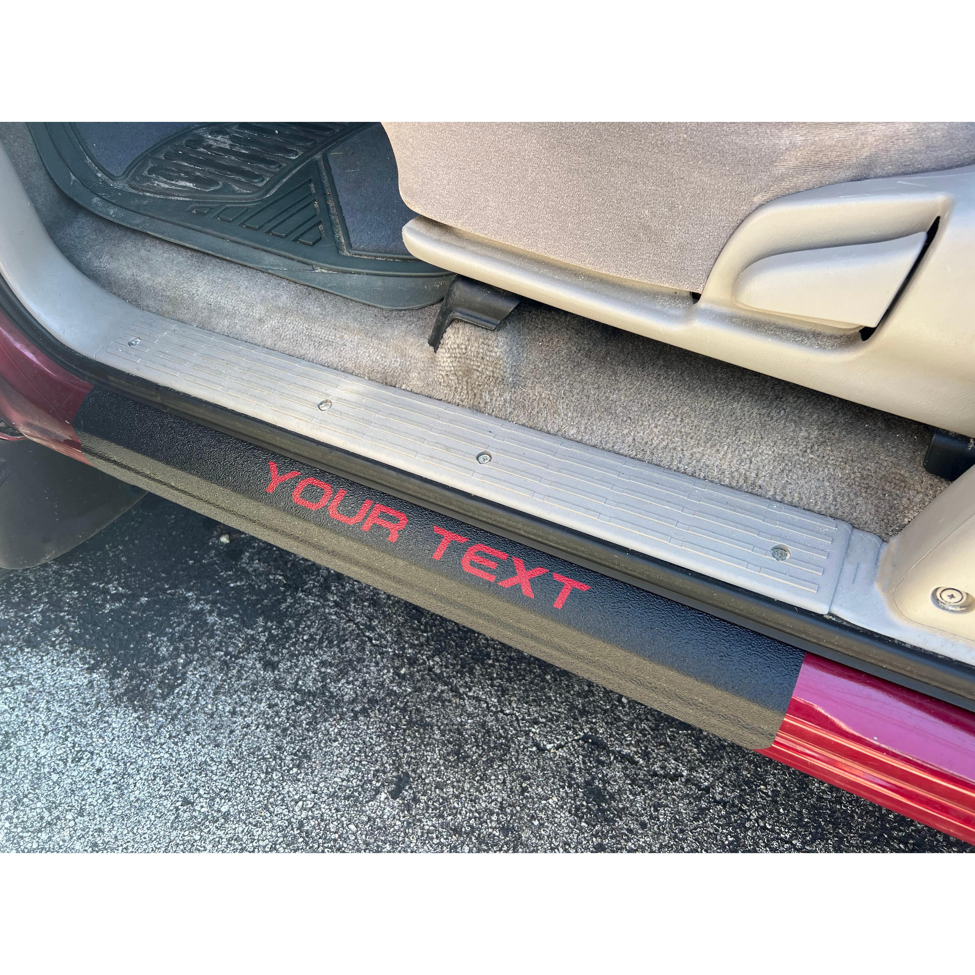 Textured Door Sill Overlays Fits 2000-2006 Toyota Tundra