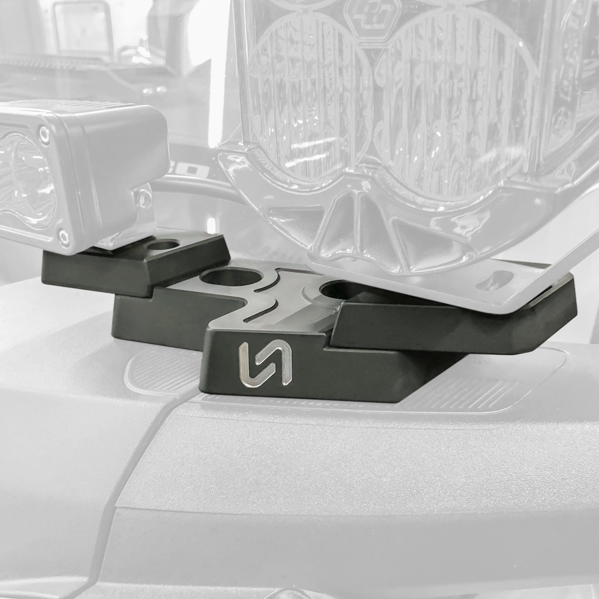 2021+ Ford Bronco Billet Mirror Light Mount - Turn Offroad